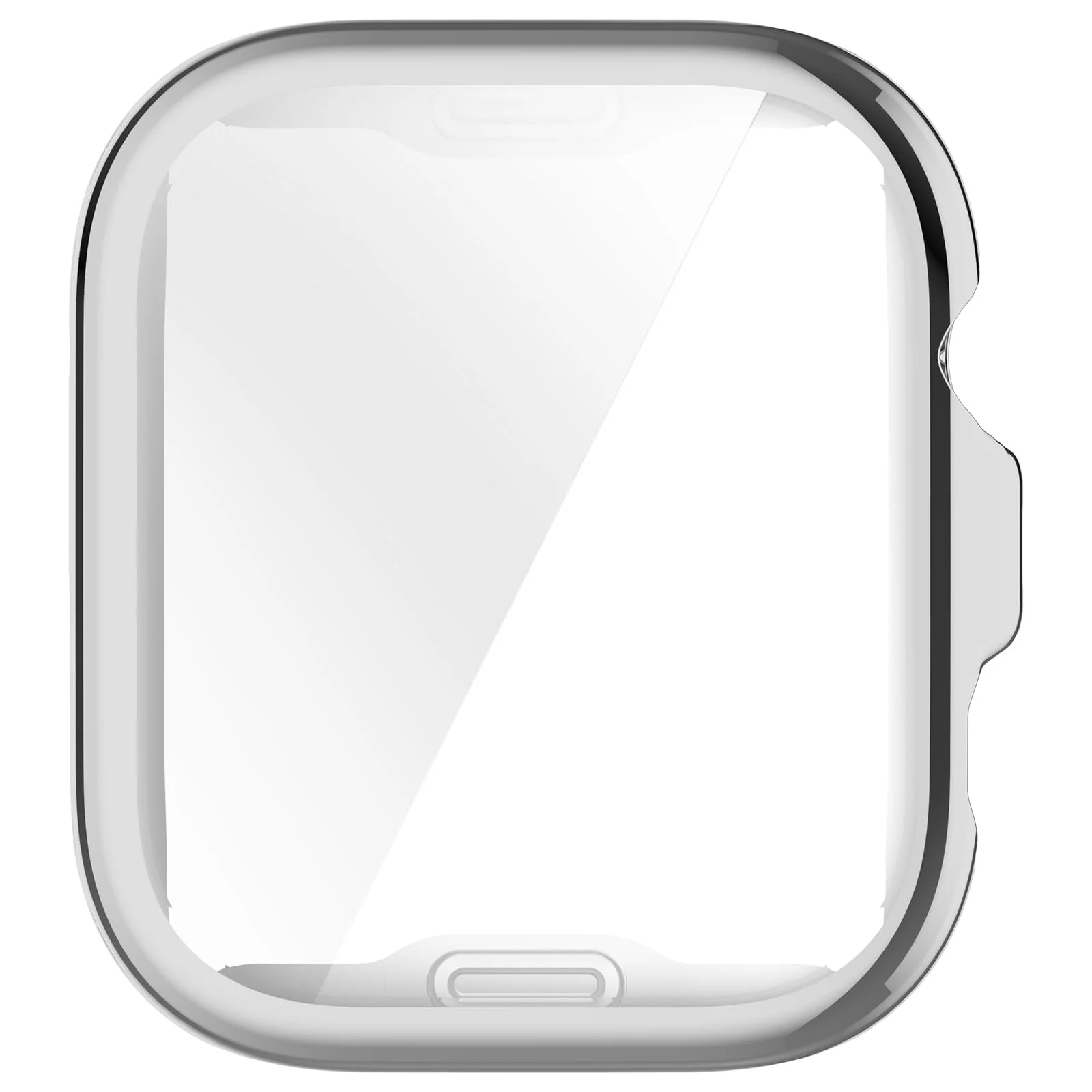 DL3 Mobilak Case Compatible with Huawei Watch Fit 4 Pro 2025 Case All-Around with Built-in Screen Protector Watch Soft TPU Shockproof Cover Slim Guard Thin Bumper Shell Protector - Silver