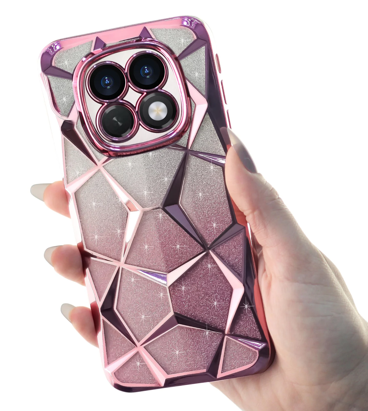 DL3 MOBILAK Gradient Glitter TPU Phone Case for Xiaomi Redmi Note 15 4G