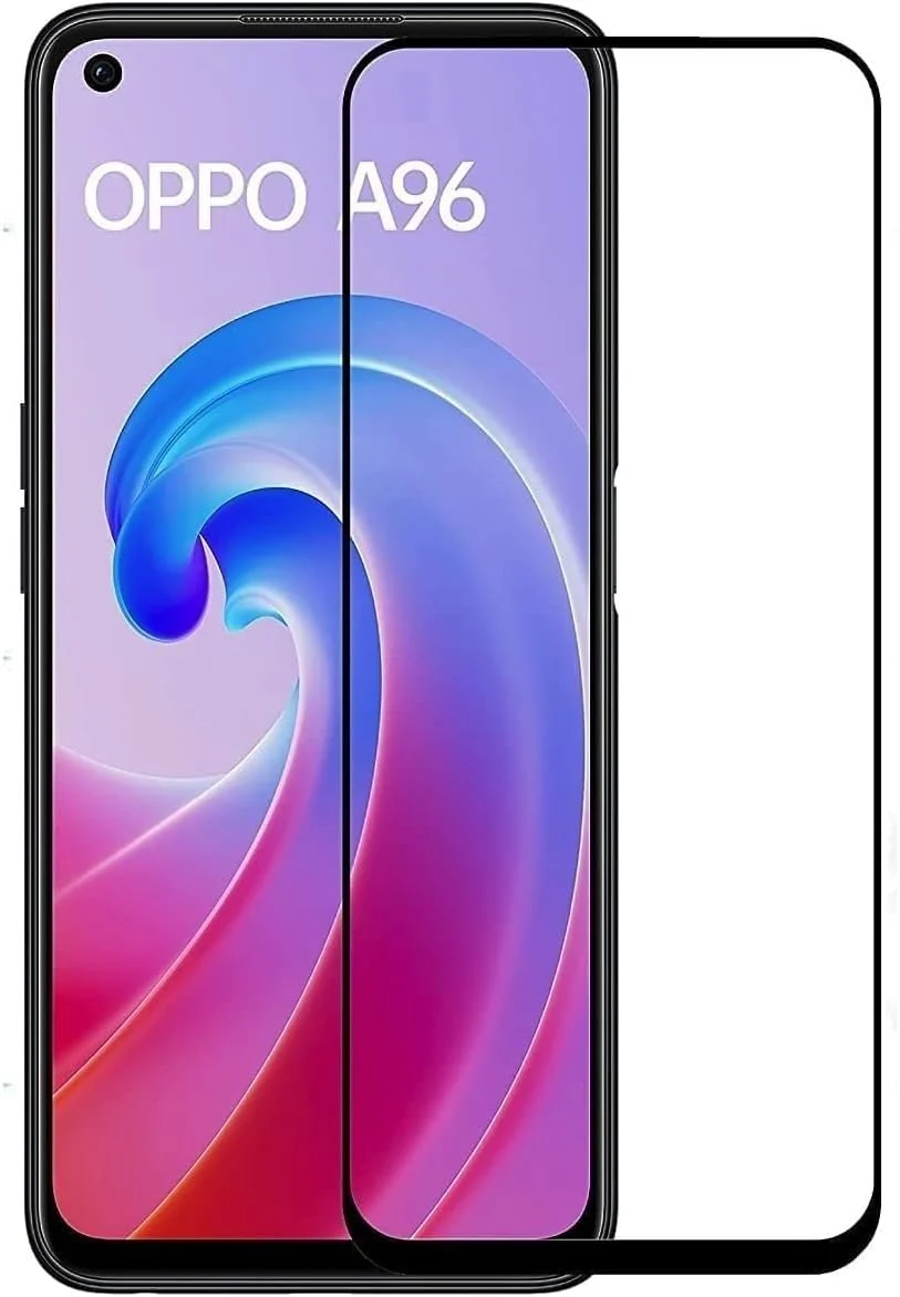 DL3 Mobilak 5D Full Glass Screen Protector For realme 9i / OPPO A96 / A76 / A36 Black Frame - Clear