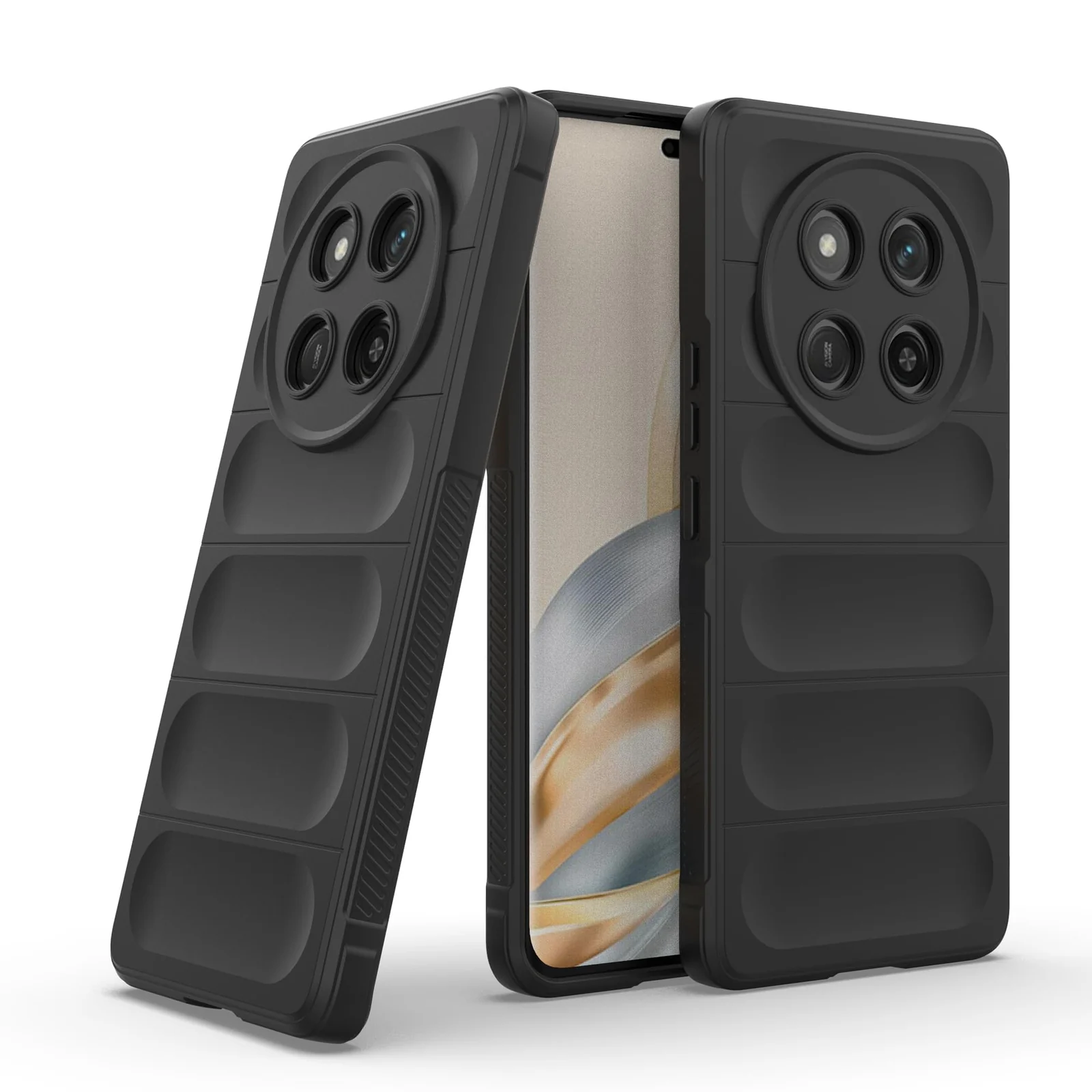 DL3 Mobilak Flexible Silicone and TPU Protective Case with Camera Protection for Honor X9C - Black