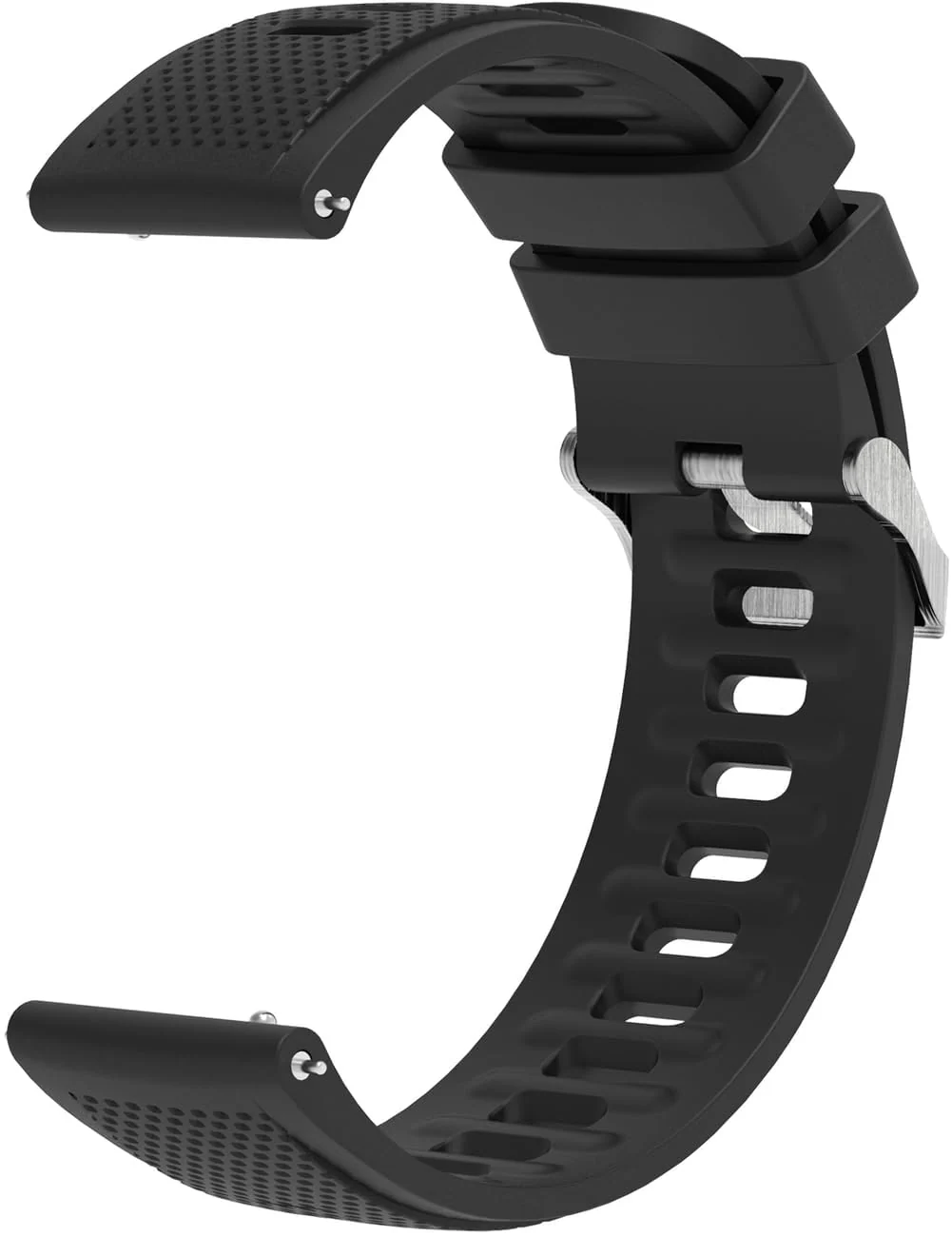 DL3 Mobilak Silicone Buckle Band 22MM Strap For Xiaomi Redmi Watch 5 Active/5 Lite/Samsung Galaxy Watch 3 45mm/Watch 46mm/Gear S3/For Huawei watch GT5 GT4 GT3 GT2 GT 46MM/GT2E/GT2 Pro/GT 3 Pro/GT5 Pro - A.Black