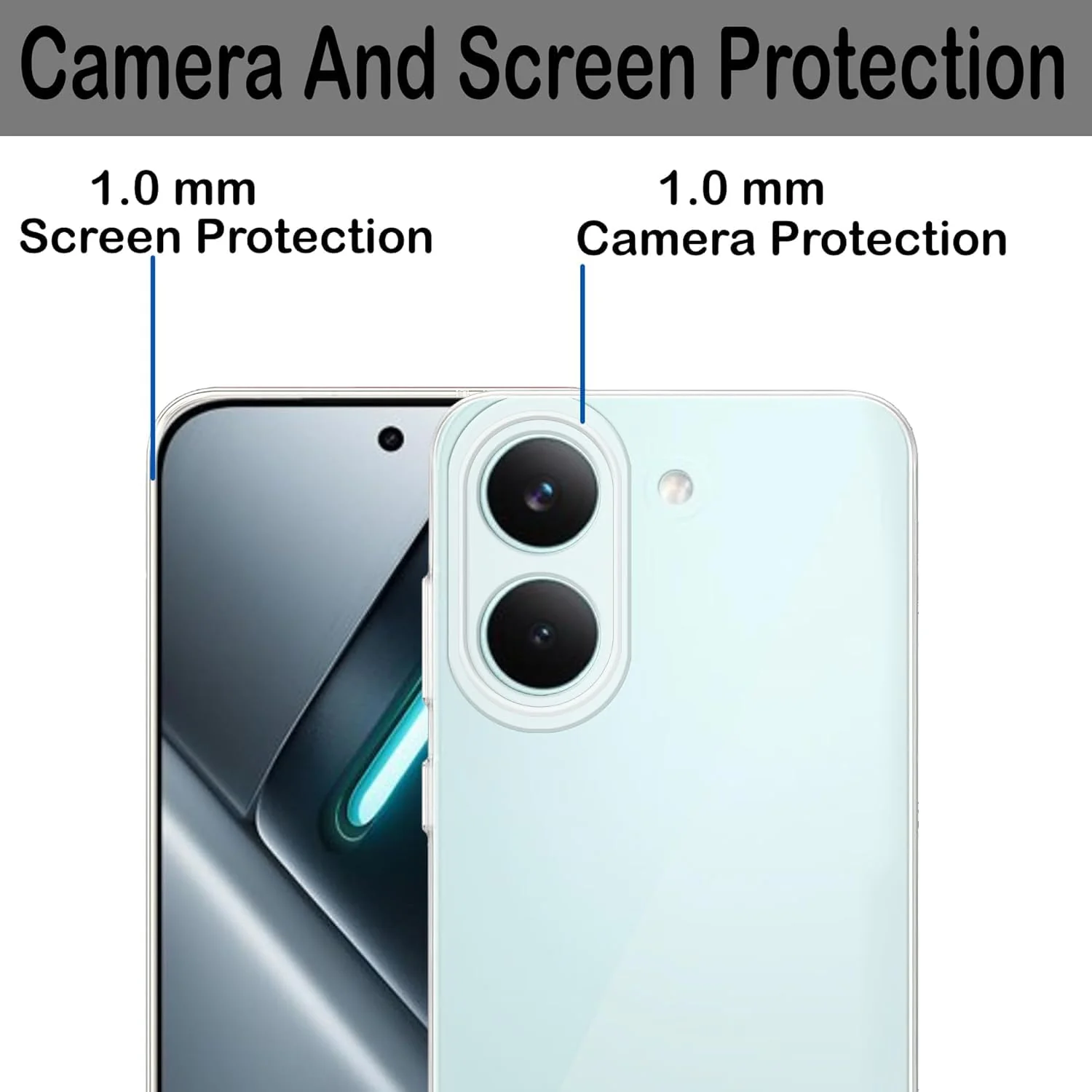 MOBIGON Crystal-Clear Soft TPU Phone Case for Xiaomi Redmi Turbo 5 5G / POCO X8 Pro 5G, Clear