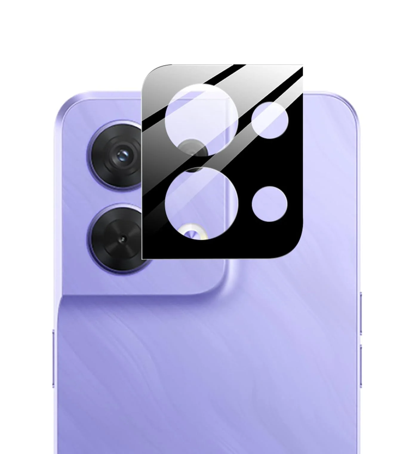 DL3 Mobilak OPPO Reno 8 Pro 5G Camera Protector Tempered Glass Screen Protector HD [Full Coverage][Anti-Scratch] Drop Protection Ultra Clear/Thin Lens Protector Case - Black