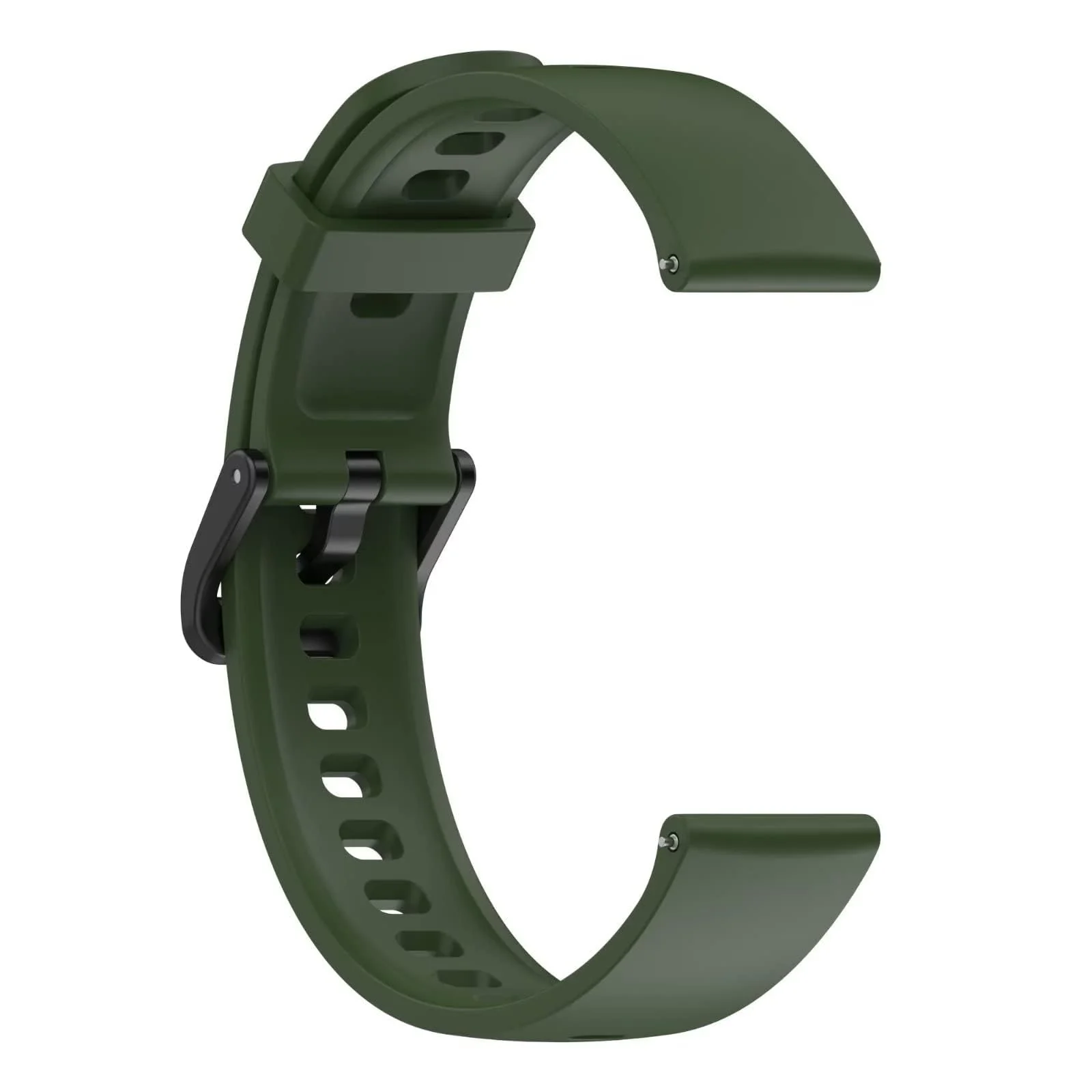 DL3 Mobilak Silicone Strap for realme Band 2, [Breathable] Soft Silicone Replacement Strap for Men and Women, Pin Buckle Design, for realme Band2 - Green