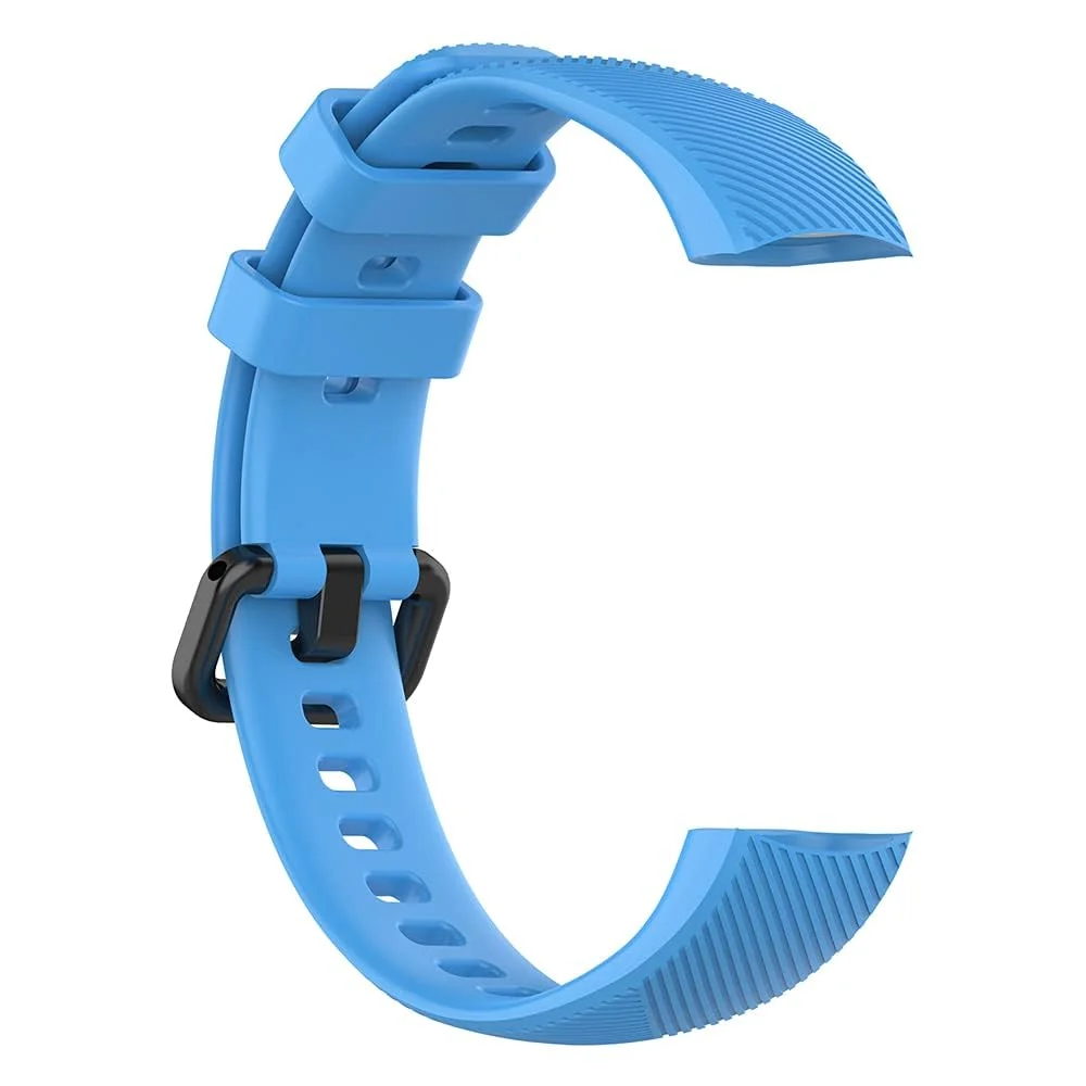 DL3 Mobilak Compatible for Honor Band 5/Honor Band 4 Strap, Soft Silicone Sport Wristband Adjustable Accessory Bracelet Replacement Band for Honor Band 5/Band 4 - Sky Blue