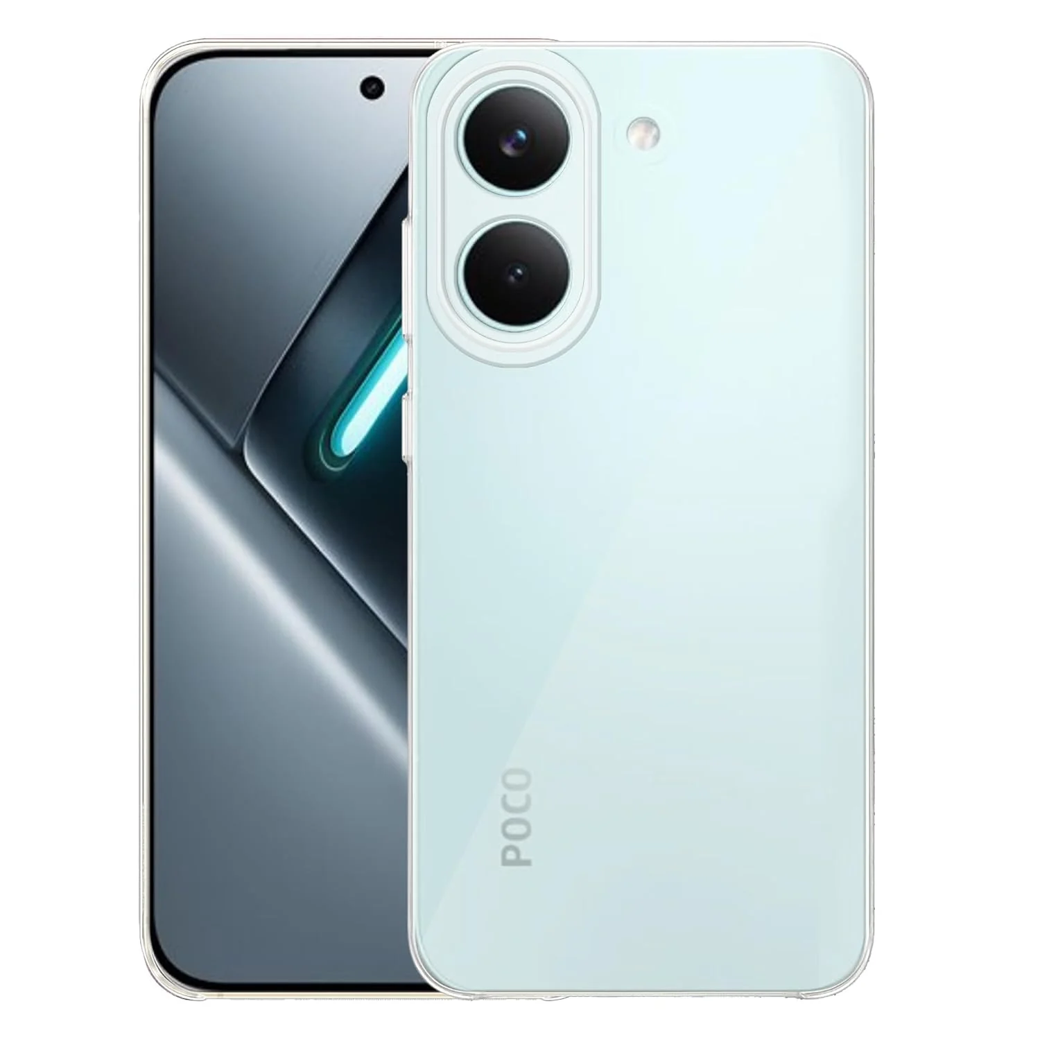 MOBIGON Crystal-Clear Soft TPU Phone Case for Xiaomi Redmi Turbo 5 5G / POCO X8 Pro 5G, Clear