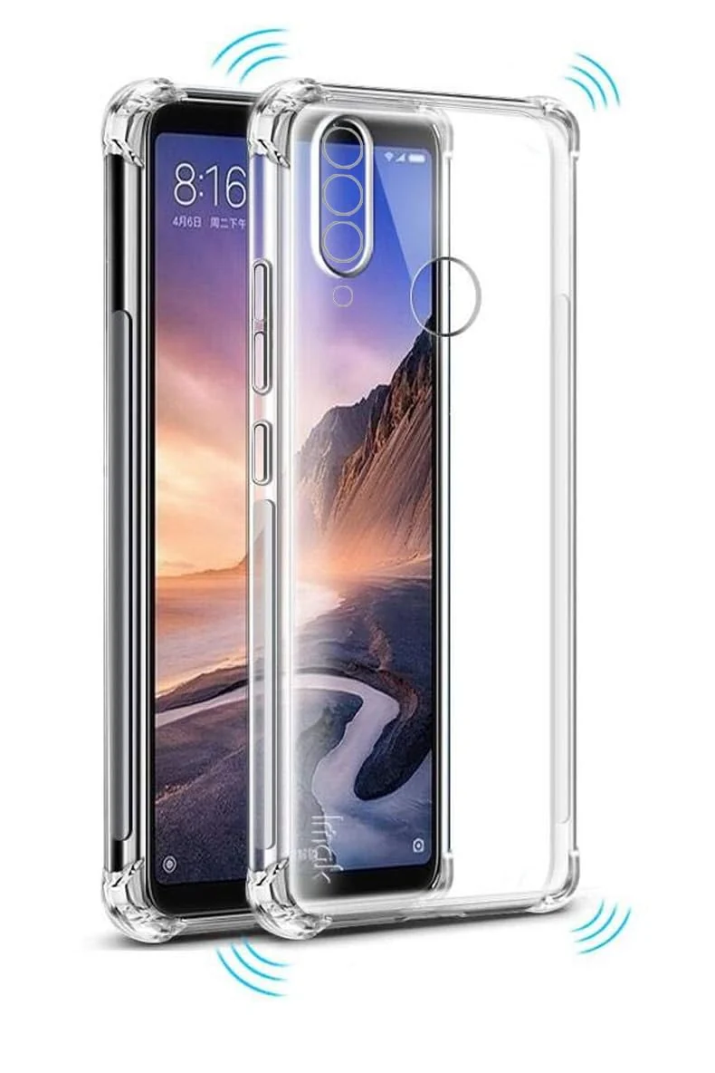 DL3 Mobilak Case Compatible with Huawei Y6p, Cover Silicone TPU Gorilla Anti-shock Protector Camera Shockproof Corners - Clear
