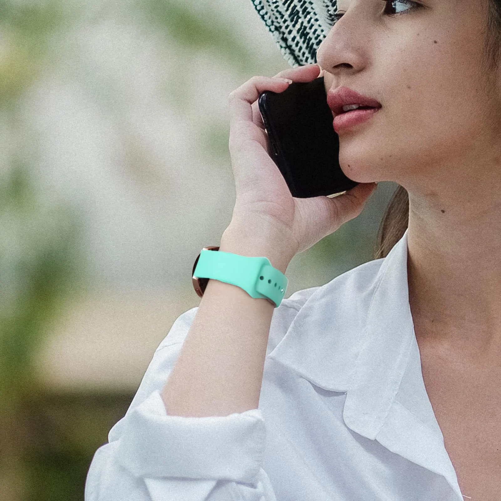 DL3 Mobilak Straps Compatible with Xiaomi Redmi Watch 5 Active/Redmi Watch 5 Lite Bracelets for Men Women, 22mm Soft Silicone Strap, Waterproof Adjustable Band Sports Replacement - Light Green