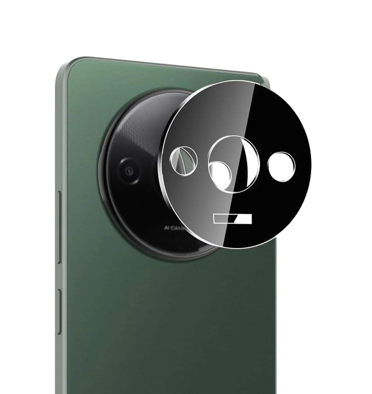 DL3 Mobilak Xiaomi Redmi A3 Camera Lens Protector Tempered Glass Screen Protector HD [Full Coverage][Anti-Scratch] Drop Protection Ultra Clear/Thin Lens Case - Black