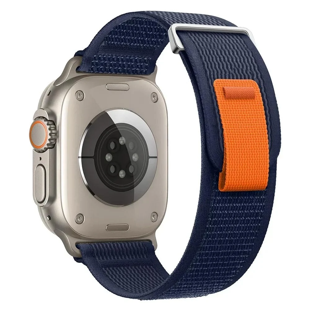 Apple Watch Ultra 2 49MM 45MM 44MM 42MM — DL3 Mobilak Trail/Alpine Loop Nylon Band Compatible with Apple Watch Ultra 2/Ultra Band 49mm 45mm 44mm 42mm, Adjustable with Metal C-Hook Strap for iWatch Ultra Series 9/8/7/6/5/4/3/2/1/SE2/SE
