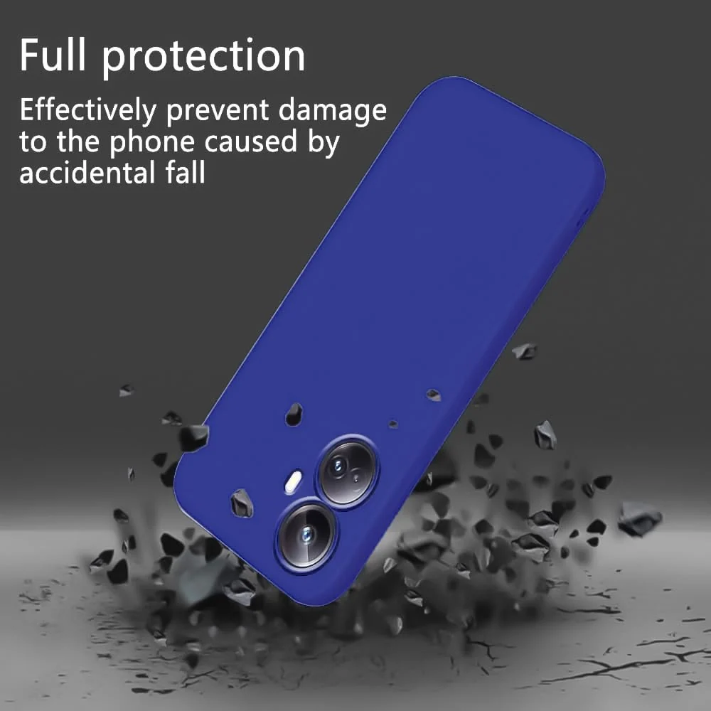 DL3 Mobilak Silicone Protective Case for realme 10 pro plus, Shock-absorbing protection, Scratch-resistant surface, Soft microfiber lining - Pepsi