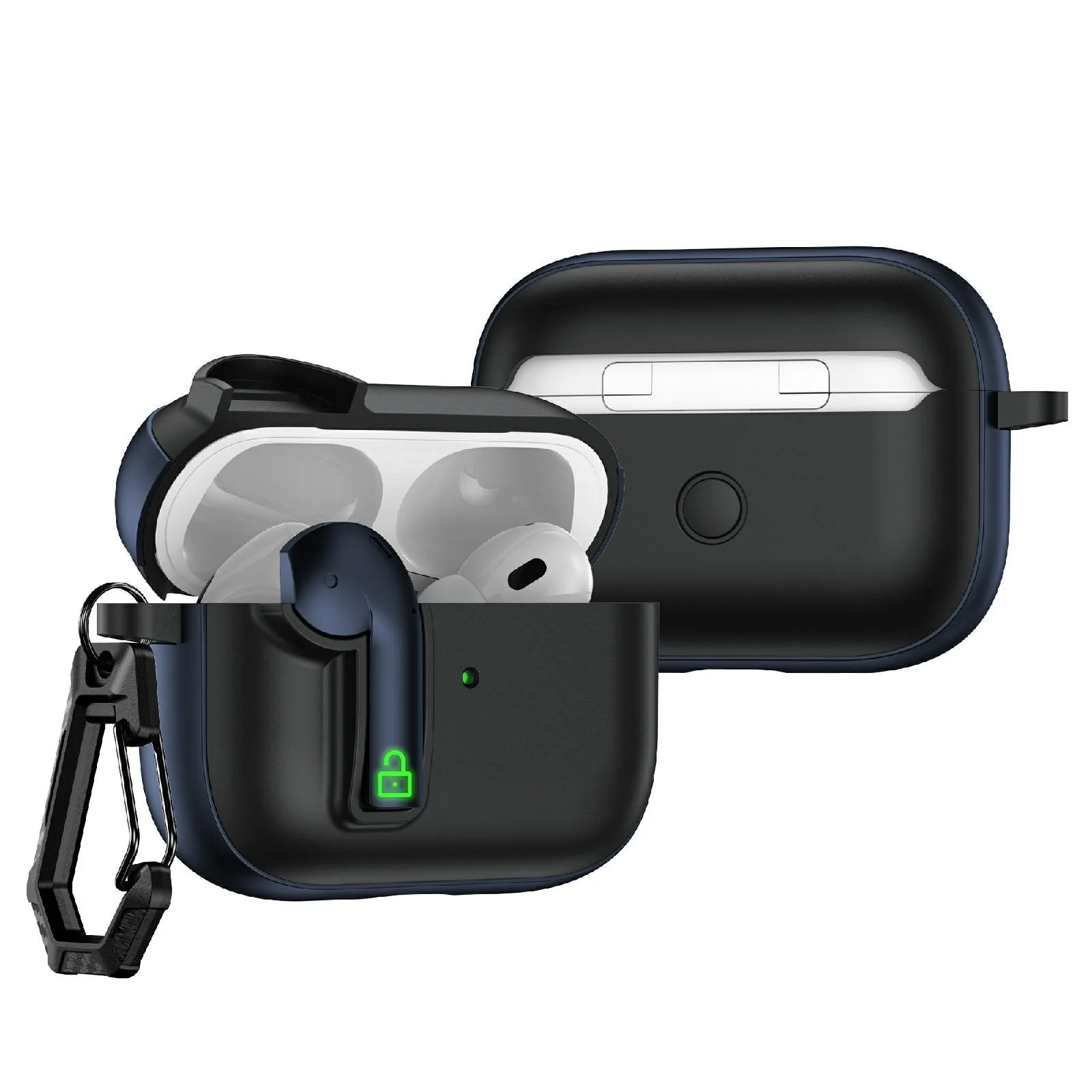DL3 Mobilak Compatible with AirPods Pro 2/1 Gen Case with Lock, Funny Cute Case Cover, Shockproof Protective Cover for Airpod Pro 2nd/1st Generation (2019/2022/2023) with Keychain