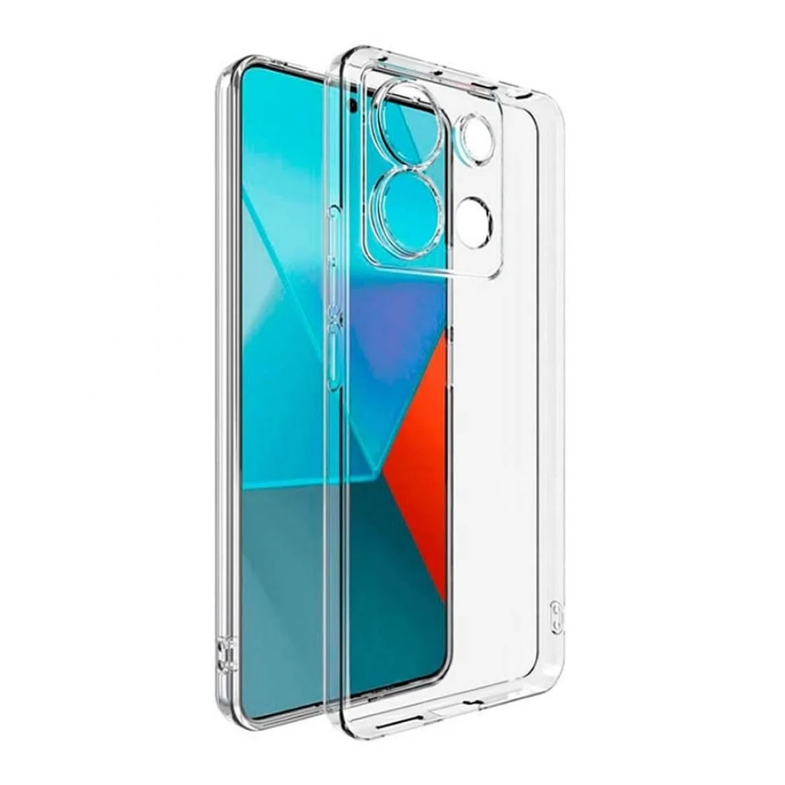 DL3 Mobilak Case Compatible with Xiaomi Redmi Note 13 4G (Not Fit 5G) Case Crystal Soft TPU Gel Case Flexible Silicone Anti-Scratch Camera Protection TPU Cover - Clear