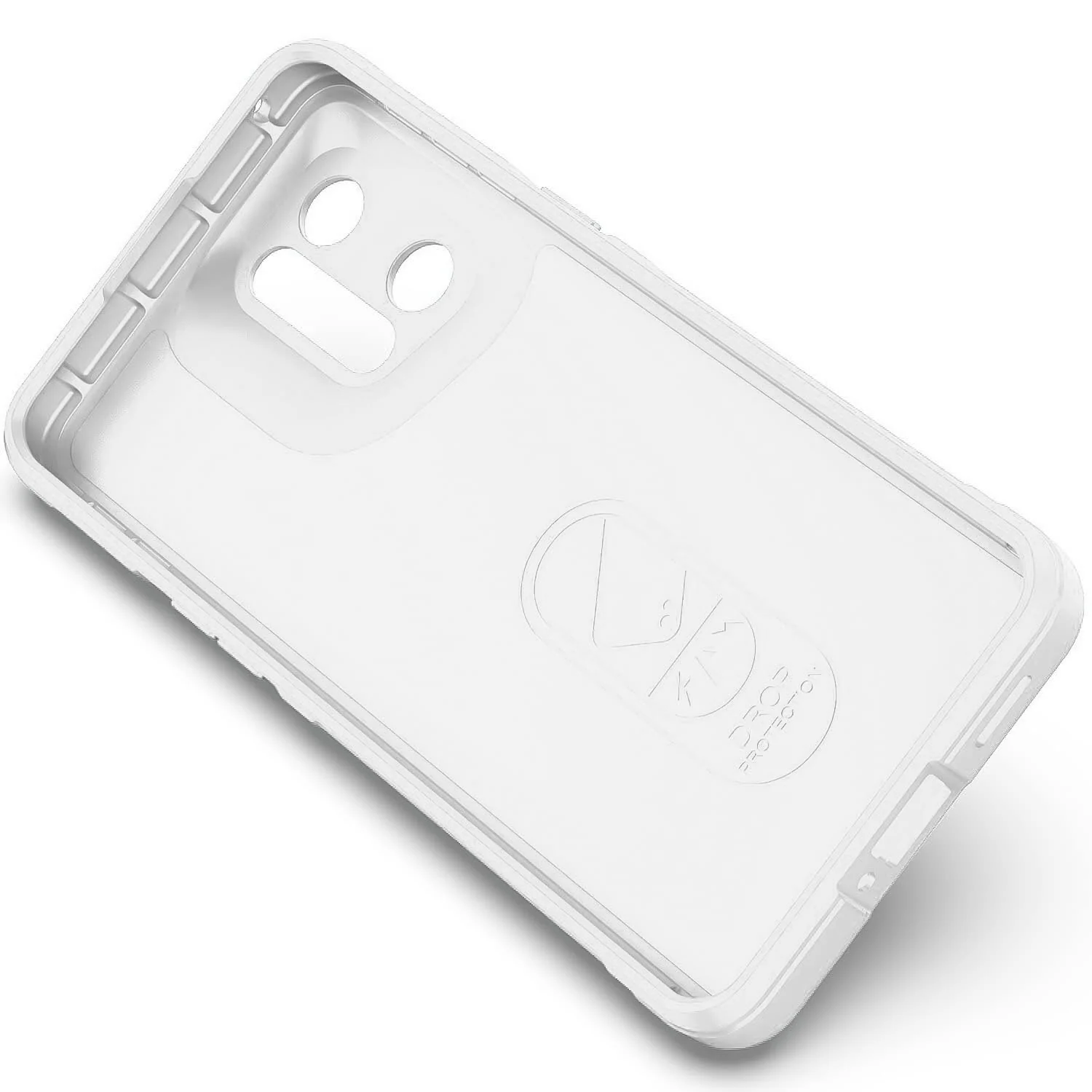 DL3 Mobilak Flexible Silicone and TPU Protective Case with Camera Protection for OPPO Find X5 Pro - White