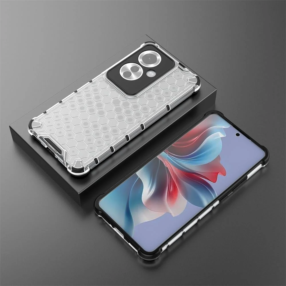 DL3 Mobilak Clear PC and TPU Protective Case for OPPO Reno 11F 5G / Reno11 F 5G with Shockproof Design - Clear