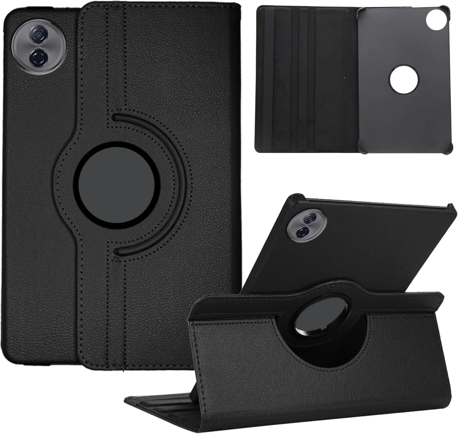 DL3 Mobilak Protective Cover for Honor Pad 10 12.1 inch 2025, 360° Rotatable Smart Stand, Leather Folio Flip Cover with Multi-Angle Viewing, Auto Wake Sleep