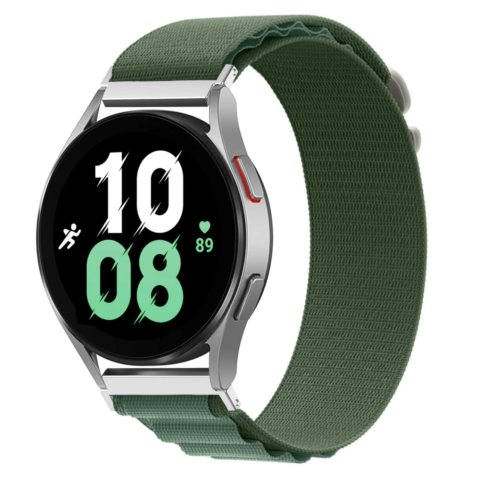 DL3 Mobilak Alpine Loop Band Sport Nylon 22MM For Samsung Galaxy Watch 3 45mm/Watch 46mm/Gear S3/Huawei watch GT4 46MM/GT3 46MM/Watch 3&4/Watch 3&4 Pro/GT2E/GT2 Pro/GT2 46MM/Amazfit GTR 2/2e/3/3 Pro/4 - Green