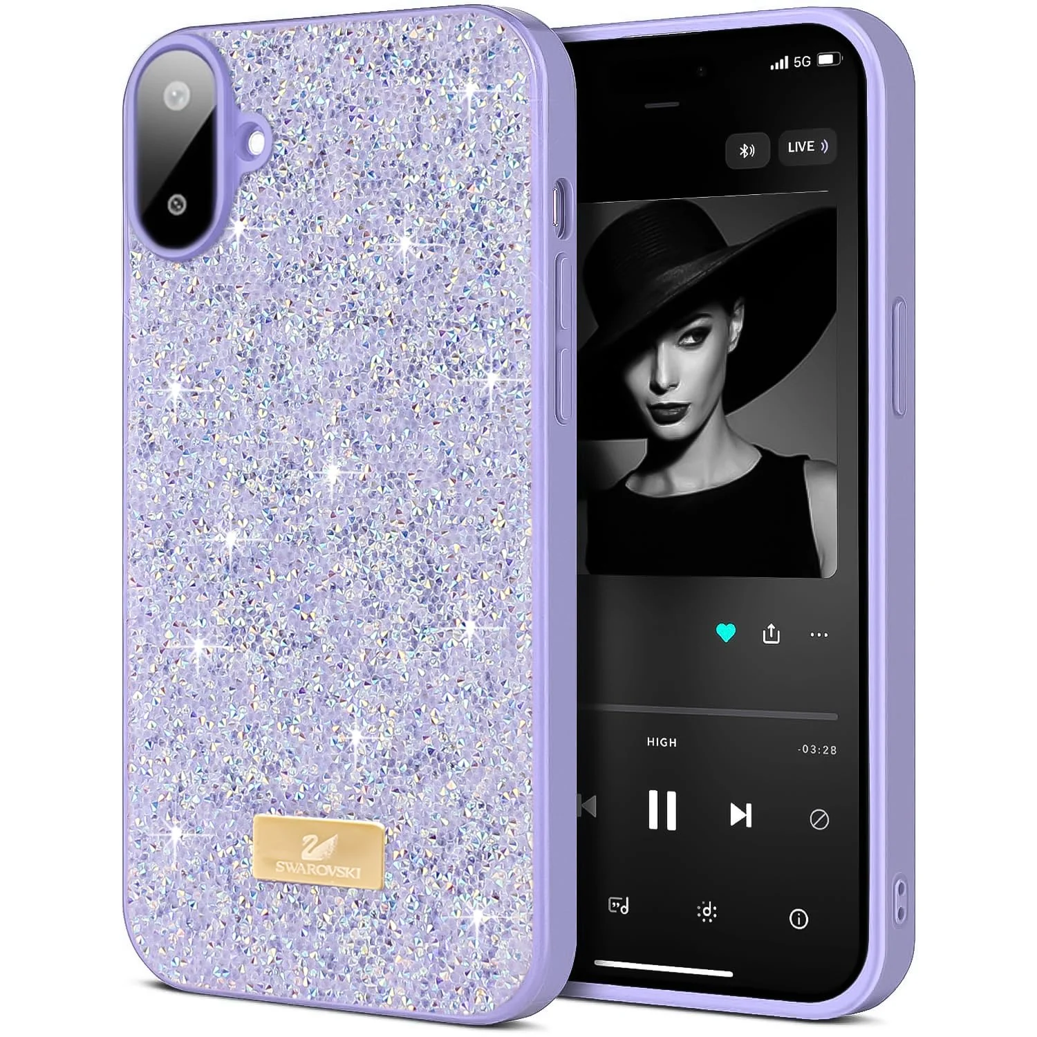 Samsung Galaxy A07 4G — DL3 Mobilak Glitter Protective Case for Samsung Galaxy A07 4G, Supports wireless charging, Shock-absorbing protection, Scratch-resistant surface