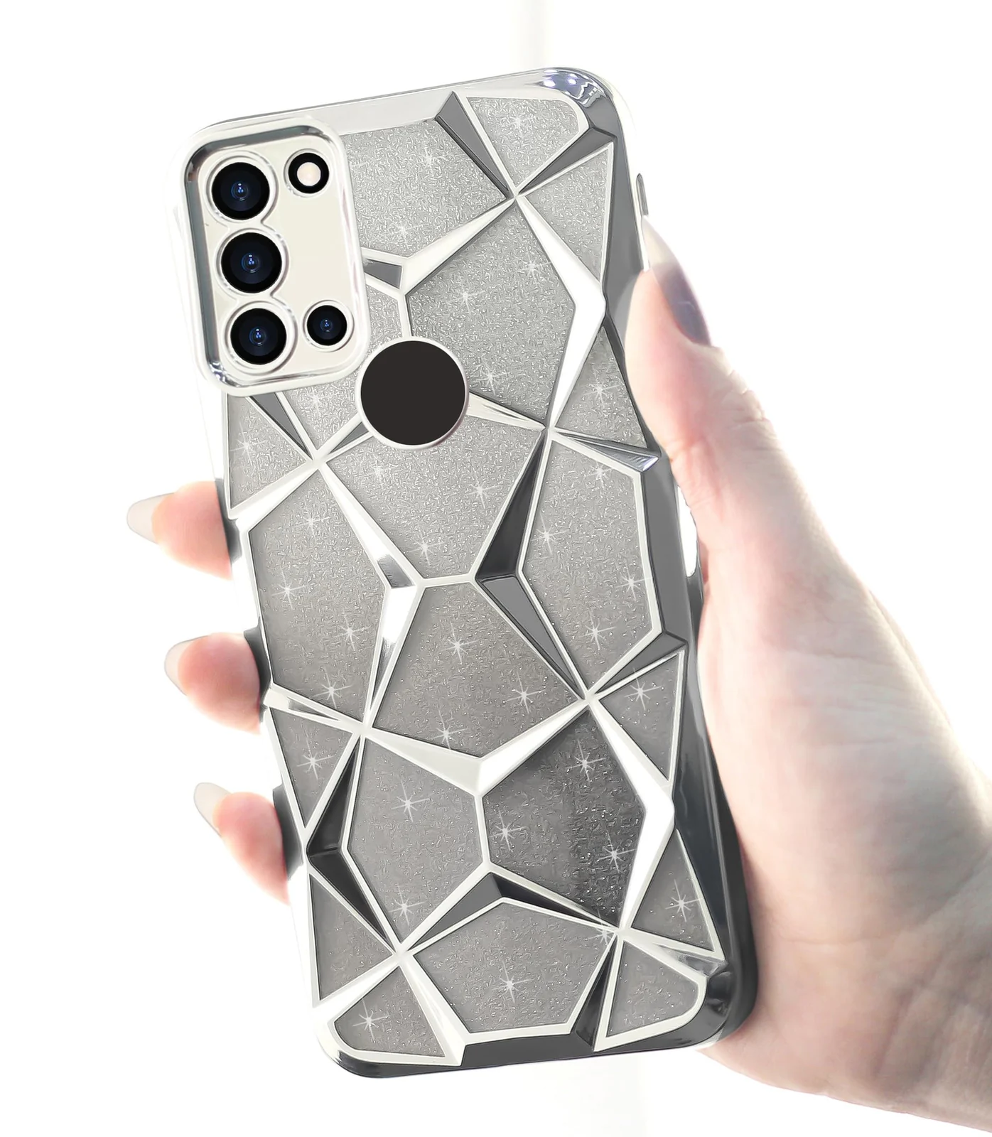 DL3 MOBILAK Gradient Glitter TPU Phone Case for Samsung Galaxy M31