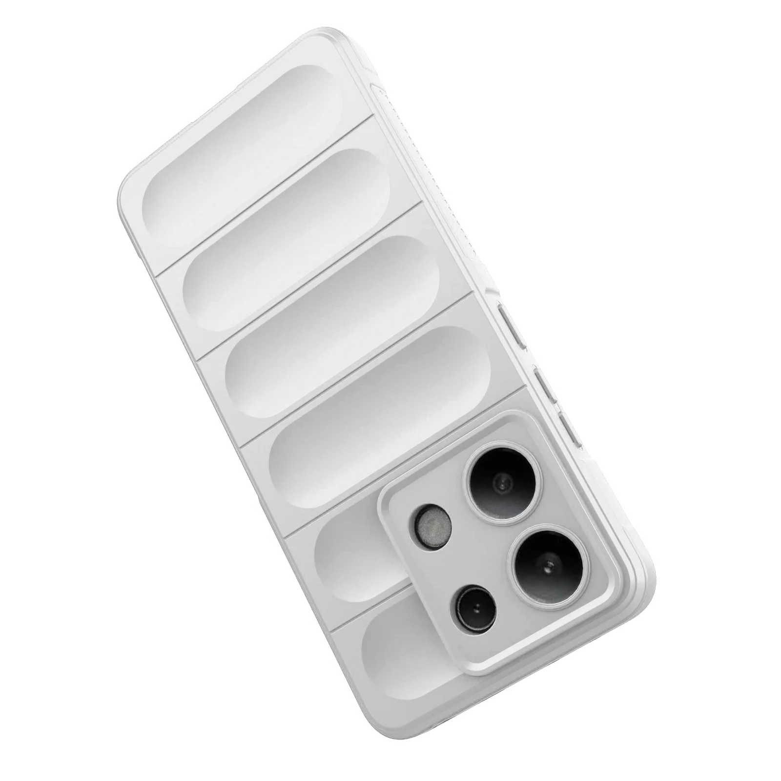 DL3 Mobilak Soft Silicone Protective Case for Xiaomi Redmi Note 13 4G with Camera Protection and Shockproof Design - White
