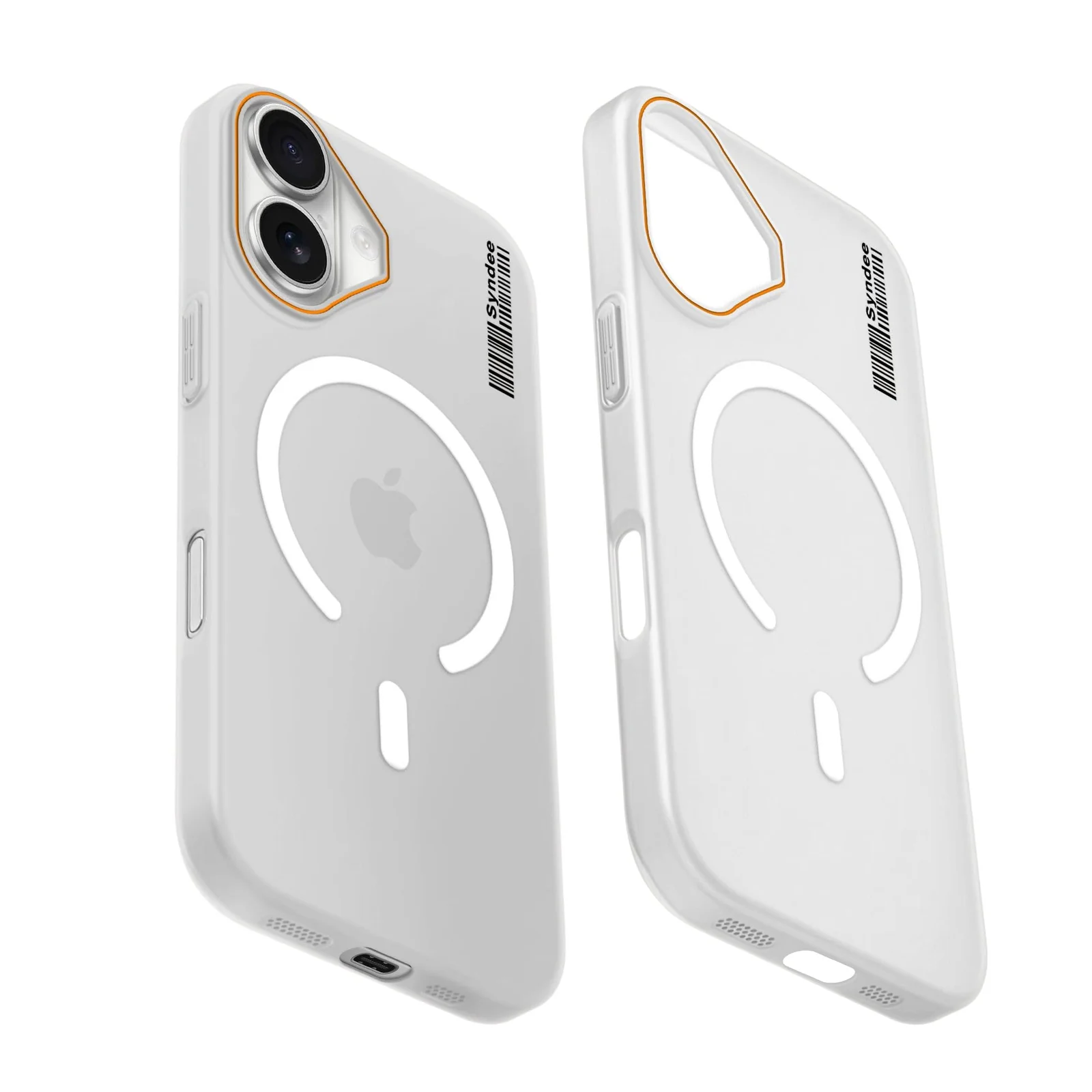 DL3 Mobilak Case Back Cover for iPhone 17, Sleek Frosted Translucent Back Only Compatible with Wireless Magnetic Accessories | Anti-Scratch Shockproof Phone Case - Clear