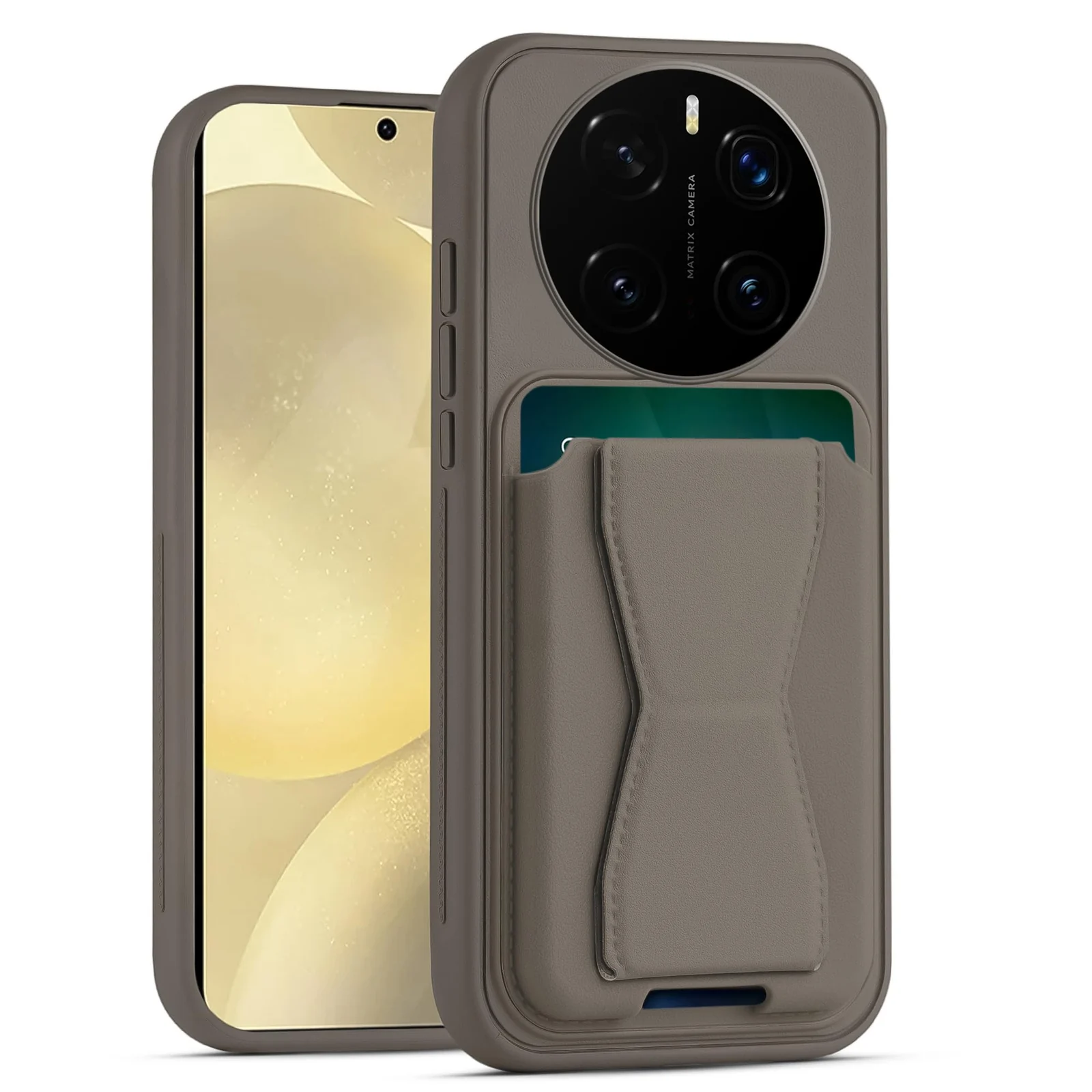DL3 Mobilak Leather Wallet Case with Card Slot for Honor Magic7 Pro with Camera Protection and Shockproof Design - Titanium