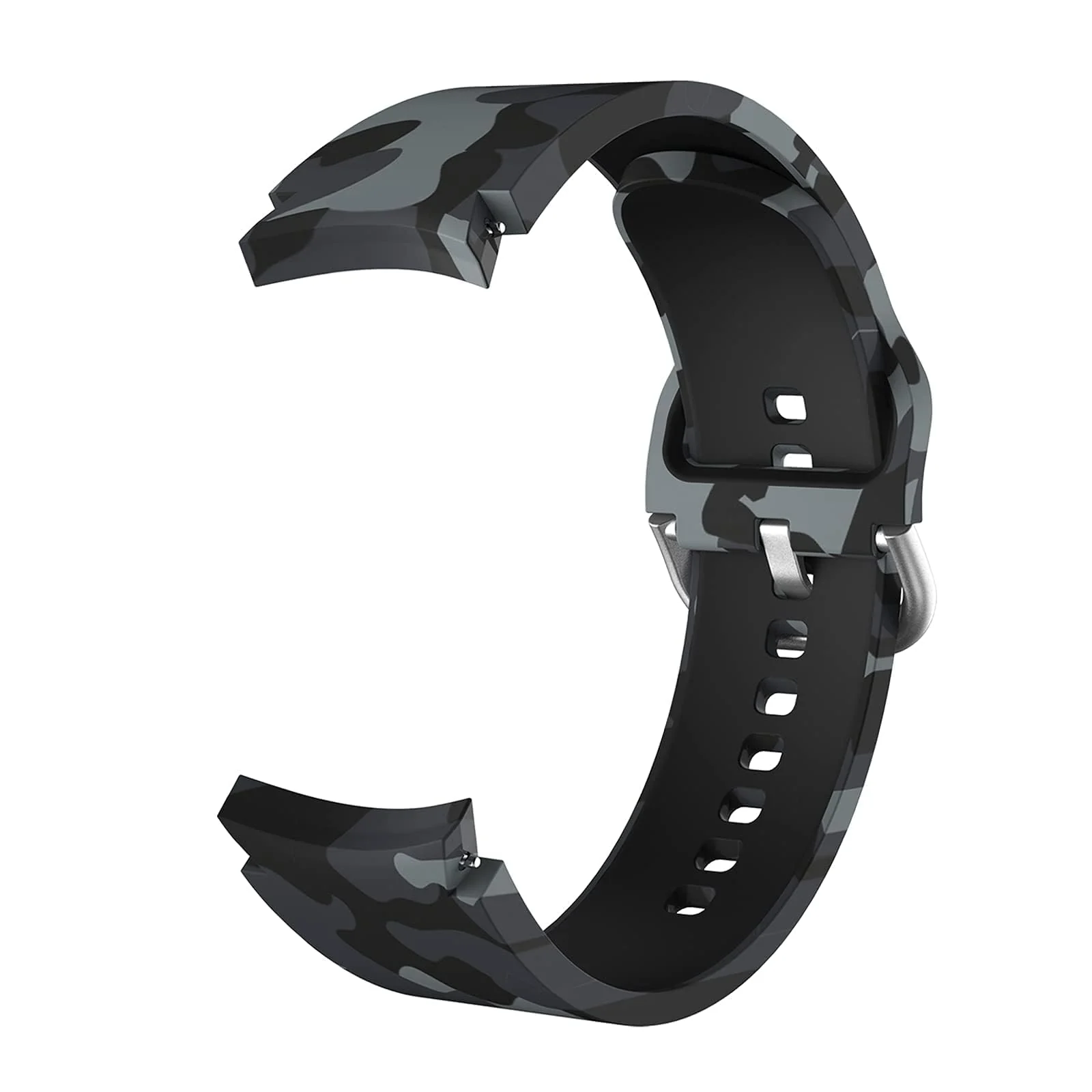 DL3 Mobilak No Gap Bands Compatible with Samsung Galaxy Watch 7 5 4 6 Band 44mm 40mm/Watch 5 Pro 45mm/Galaxy Watch 4 Classic 46mm 42mm Strap,20mm Quick Release Sport Replacement Bands for Women Men - Camouflage Grey