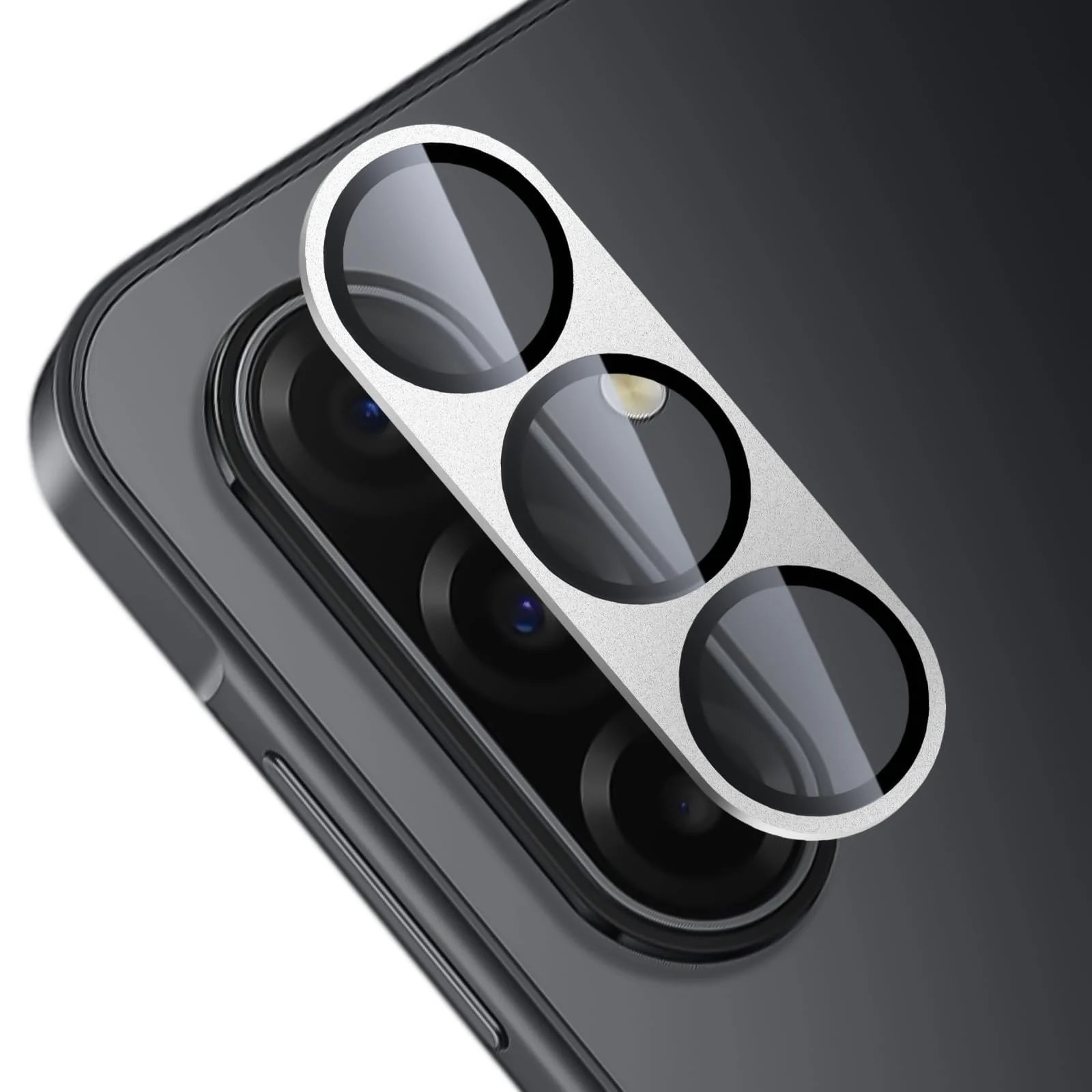 DL3 Mobilak Camera Lens Protector for Samsung Galaxy A17 5G/4G Accessories, 9H Tempered Glass Metal Individual Ring Camera Cover Screen Protector, Case Friendly, Anti Scratch