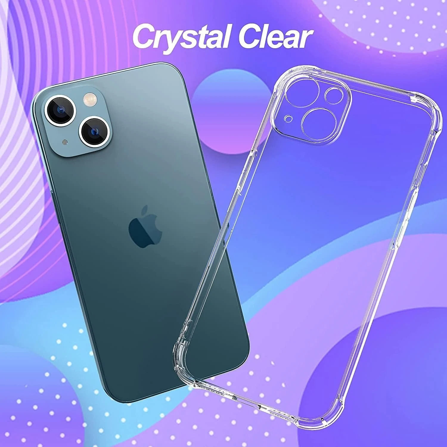 DL3 Mobilak Clear TPU Protective Case for iPhone with Camera Protection and Shockproof Design - Clear