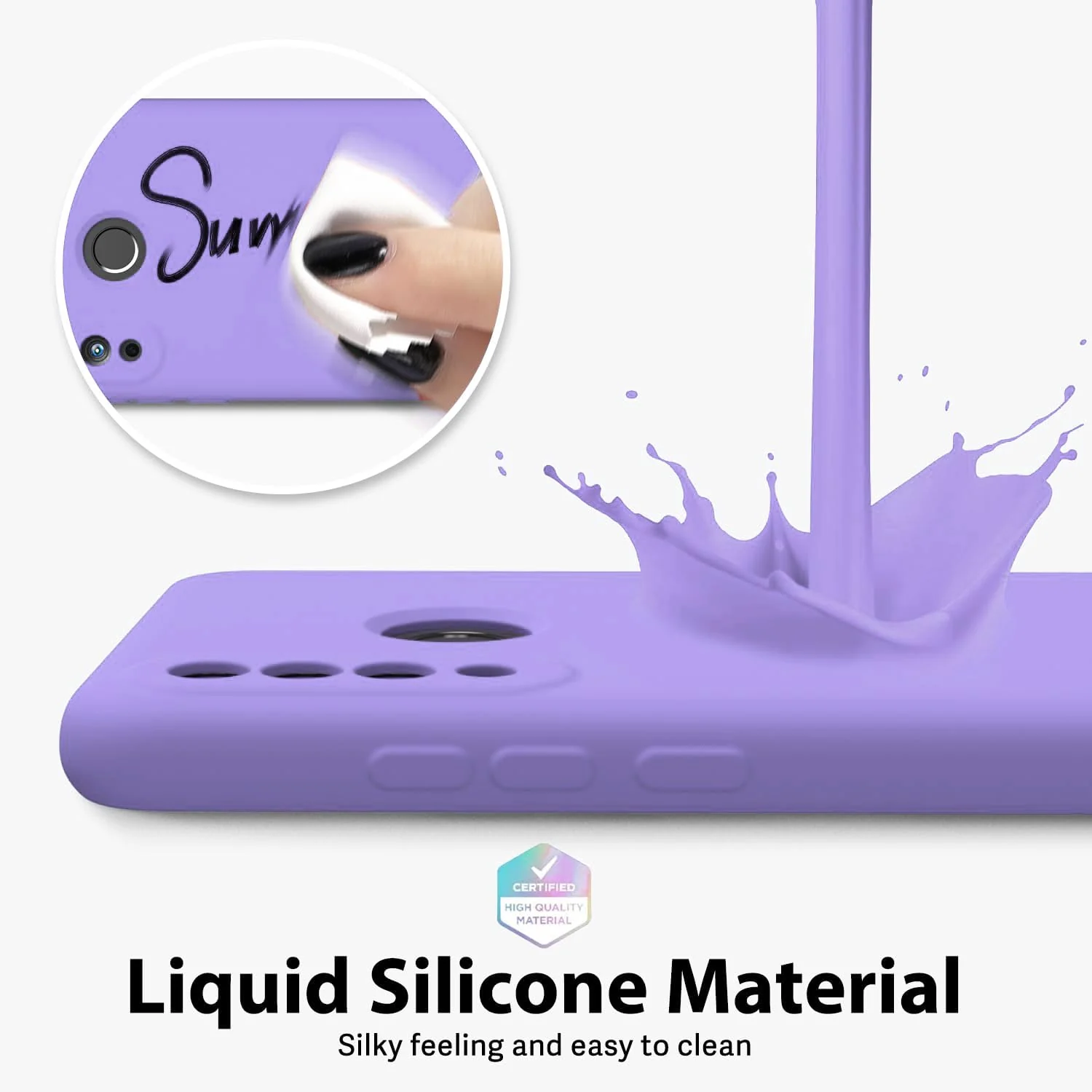 DL3 Mobilak Soft Silicone Gel Bumper Case for Huawei P30 Lite / Nova 4E - Light Purple
