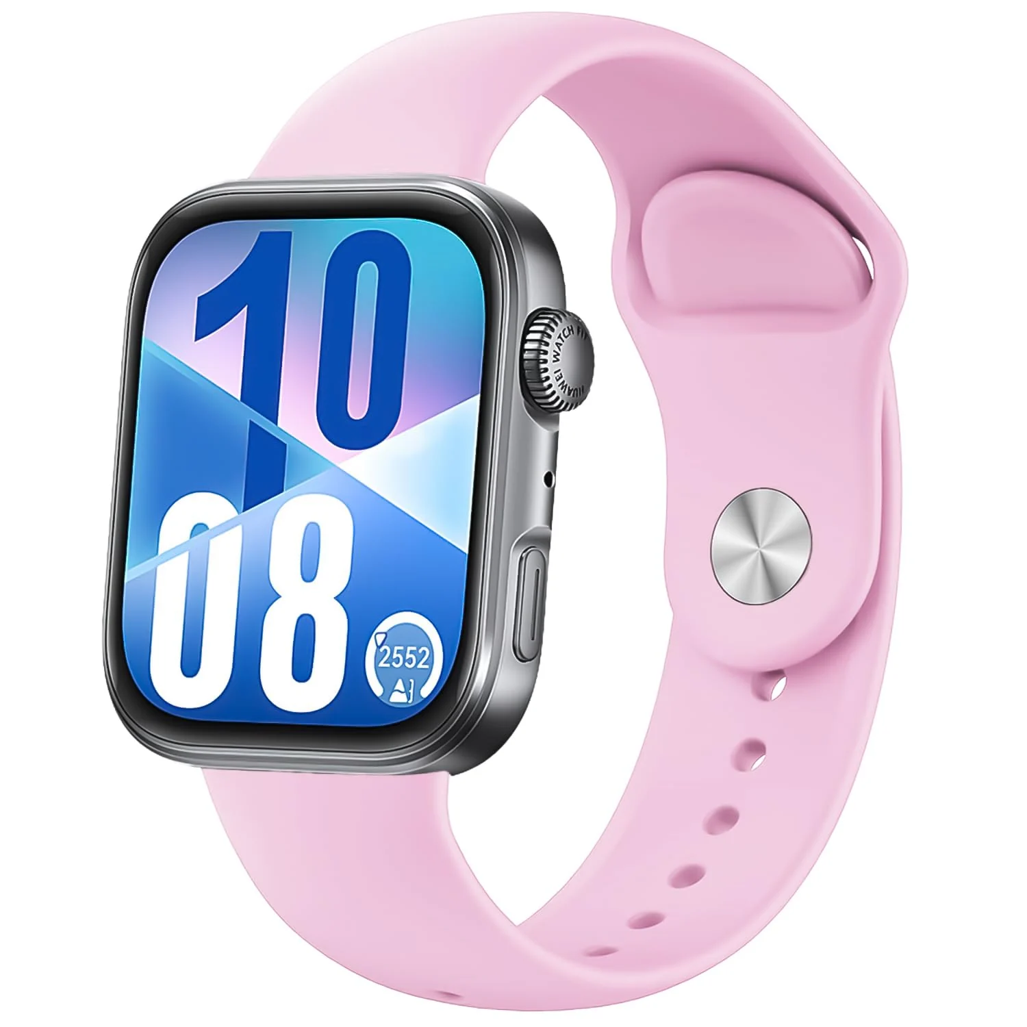 DL3 Mobilak Silicone Band Compatible with Huawei Watch Fit 3/Watch Fit 4/Fit 4 Pro Sports Strap for Men Women Breathable Soft Replacement Strap Adjustable Waterproof Sports Straps - Rose Pink