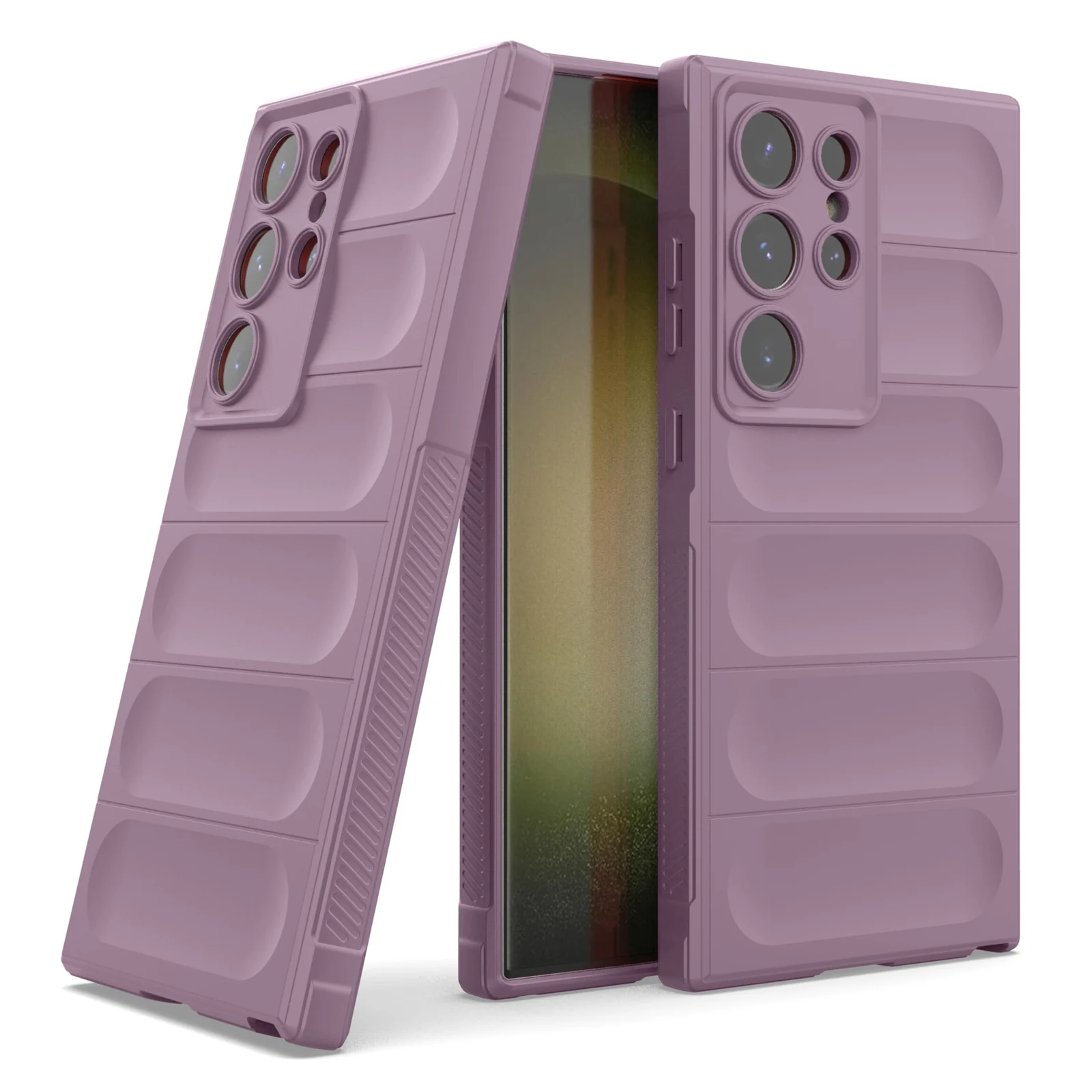 DL3 Mobilak Rugged Protective Case for Samsung Galaxy S23 Ultra, Camera protection, Shock-absorbing protection, Non-slip grip - Purple
