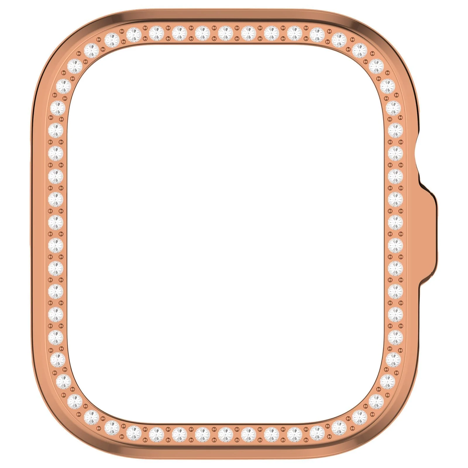 DL3 Mobilak Bling Case Without screen protector for Huawei Watch Fit 4, Hard PC Frame Case, Crystal Diamonds Bumper Cover for Women Girls, Slim Protective Cover for Huawei Watch Fit 4 - Rose Gold