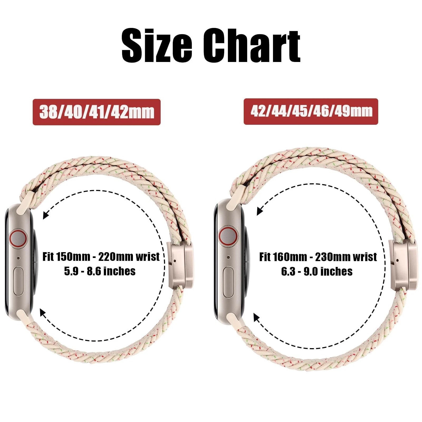 DL3 Mobilak Sport Solo Loop Compatible with Apple Watch Band 42mm 44mm 45mm 46mm 49mm for Women Men, Magnetic Strap Stretchy Braided Wristband for iWatch Series 11 10 9 8 7 6 5 4 3 Ultra 3 2 1 SE SE2 - Black