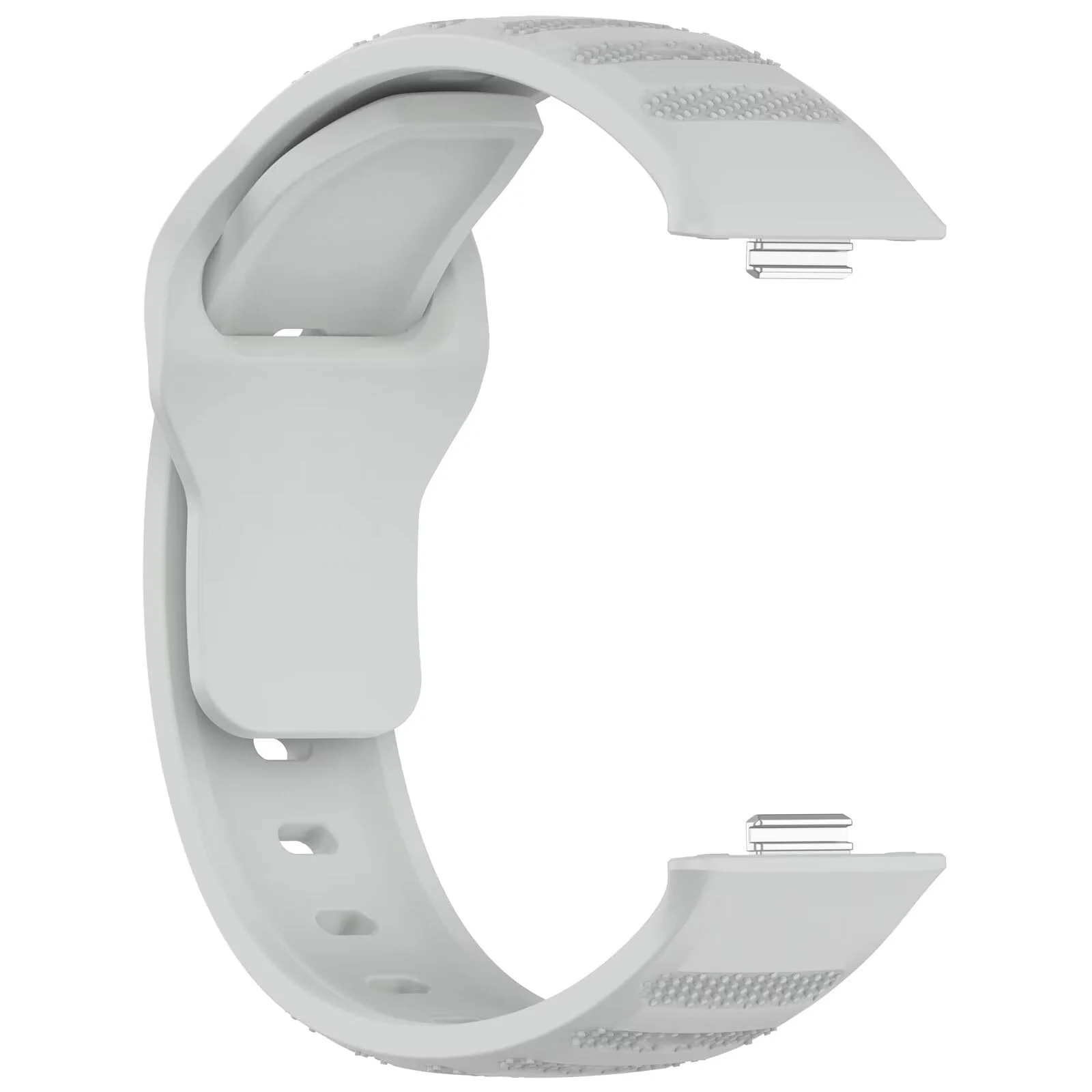 DL3 Mobilak Compatible with Huawei Watch Fit 3 / Fit 4 / Fit 4 Pro Breathable Silicone Sport Wristband, Soft Textured Design, Sweat-Resistant Quick Release Adjustable Watch Strap - Gray