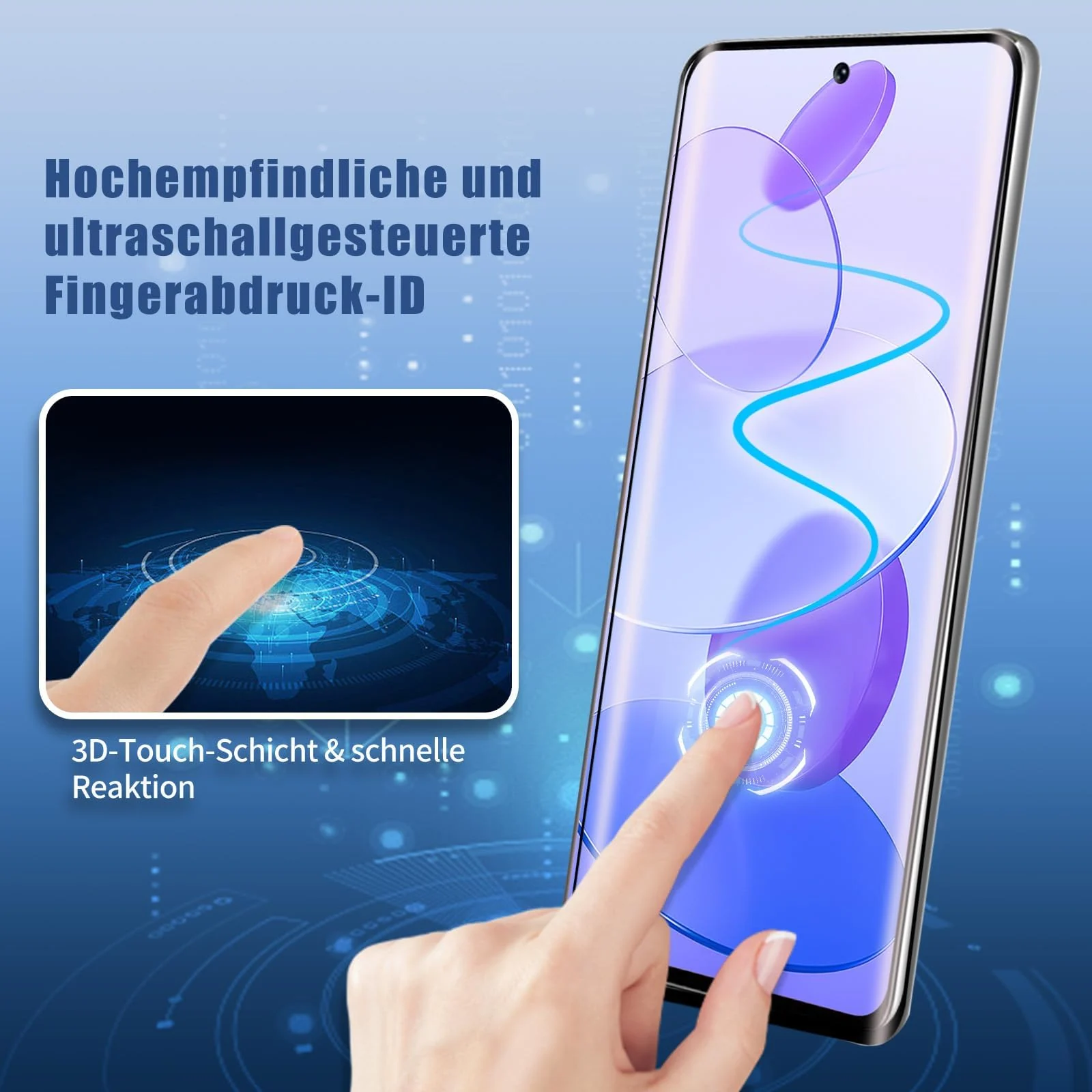 DL3 Mobilak Screen Protector for Honor 50 / Huawei Nova 9, Tempered Glass Screen Saver Premium HD Protective, Scratch Resistant, NO-Bubble, 9H Hardness, Full Coverage Film - Clear