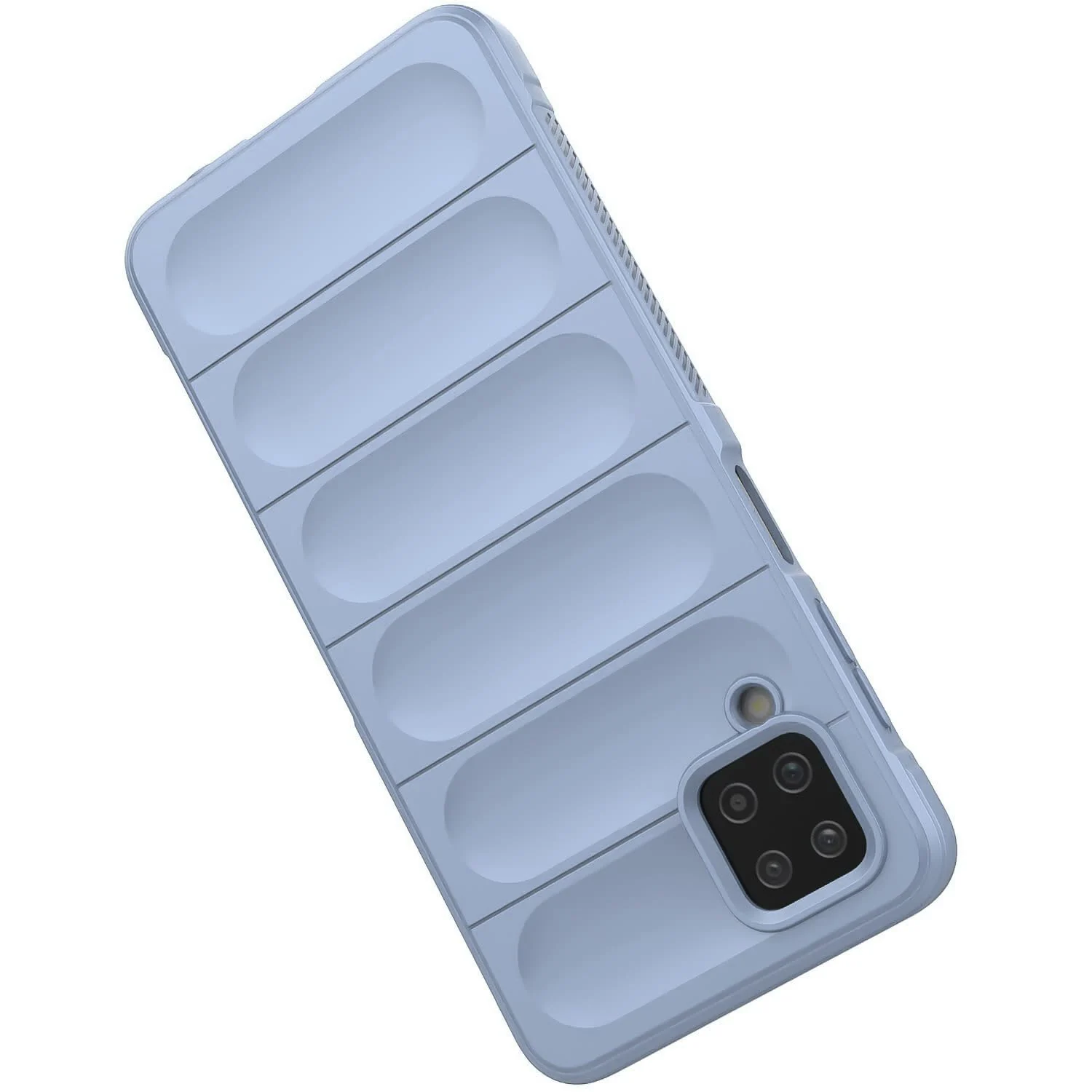 DL3 Mobilak Flexible Silicone and TPU Protective Case with Camera Protection for Samsung Galaxy A12 / M12 - Baby Blue