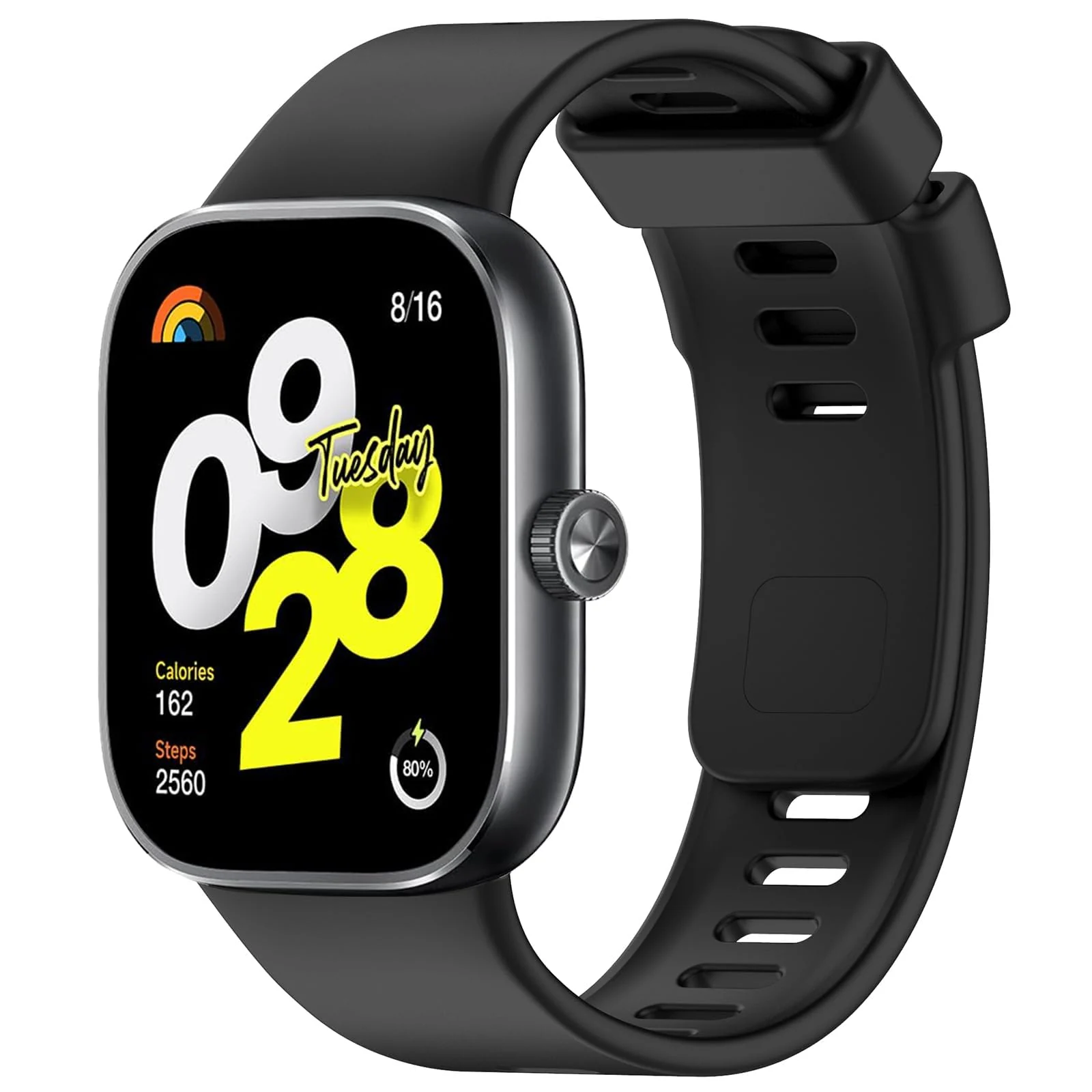 DL3 Mobilak Strap Compatible with Redmi Watch 4 / Redmi Watch 5 / Xiaomi Smart Band 8 Pro/Xiaomi Smart Band 9 Pro, Women Men Bracelet, Adjustable Replacement Armband Silicone Strap - Black
