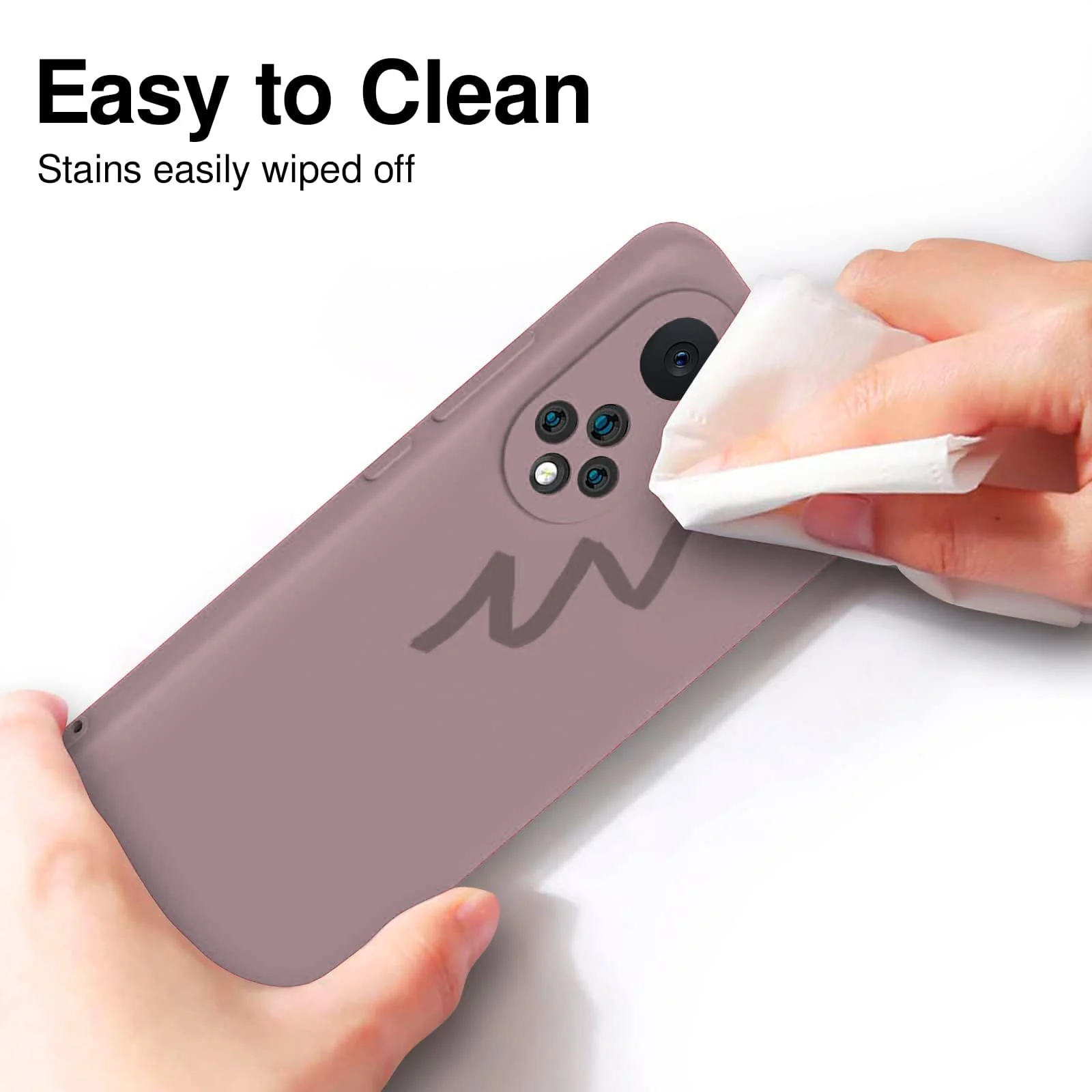 DL3 Mobilak Honor 50 / Huawei Nova 9 Case, Soft Flexible Silicone Gel Rubber Bumper Cover, Slim Fit Full Body Shockproof Protective Phone Case - Cashmere