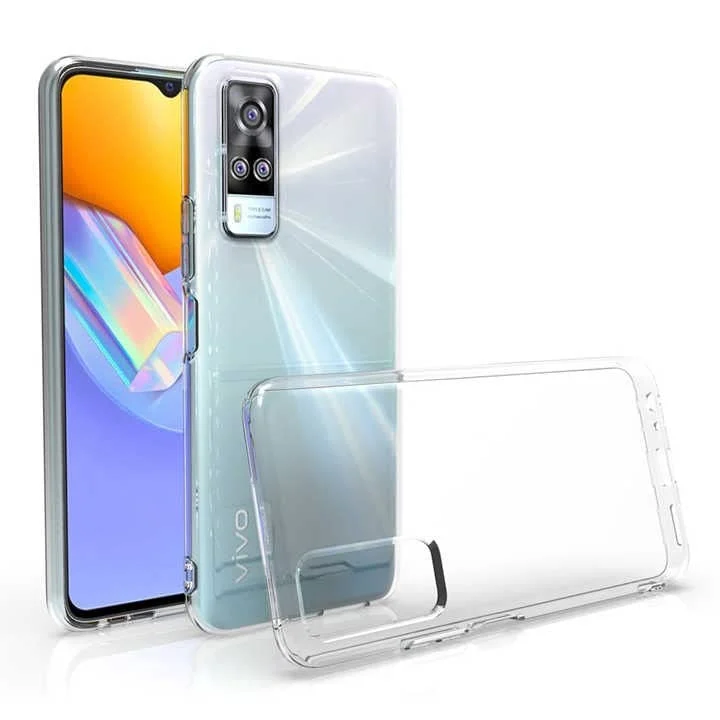 DL3 Mobilak Case Compatible with vivo Y53s 4G / vivo Y51 Case Crystal Soft TPU Gel Case Flexible Silicone Anti-Scratch Camera Protection TPU Cover - Clear