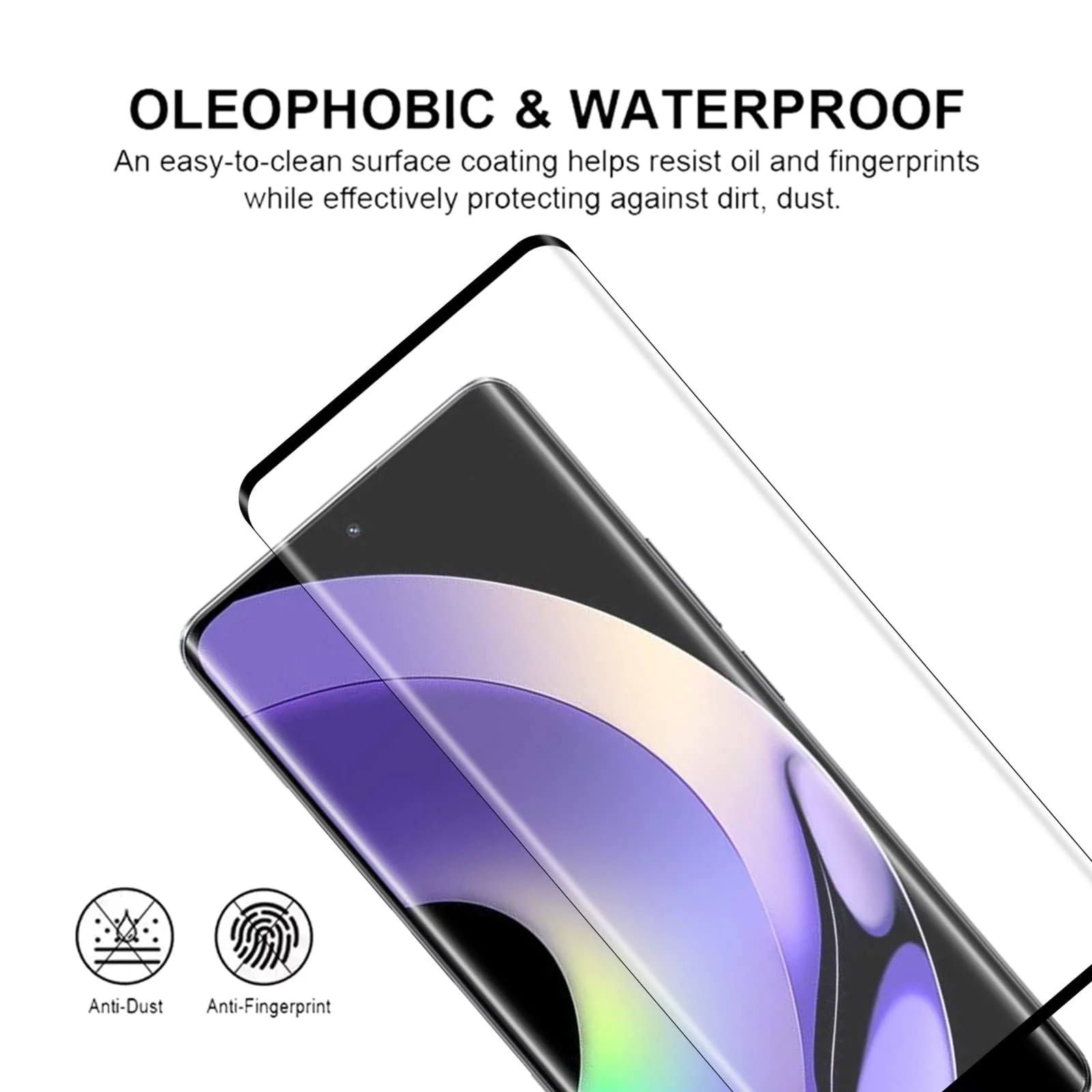 DL3 Mobilak Screen Protector for OPPO realme 10 Pro Plus, Tempered Glass Screen Saver Premium HD Protective, Scratch Resistant, NO-Bubble, 9H Hardness, Full Coverage Film - Clear