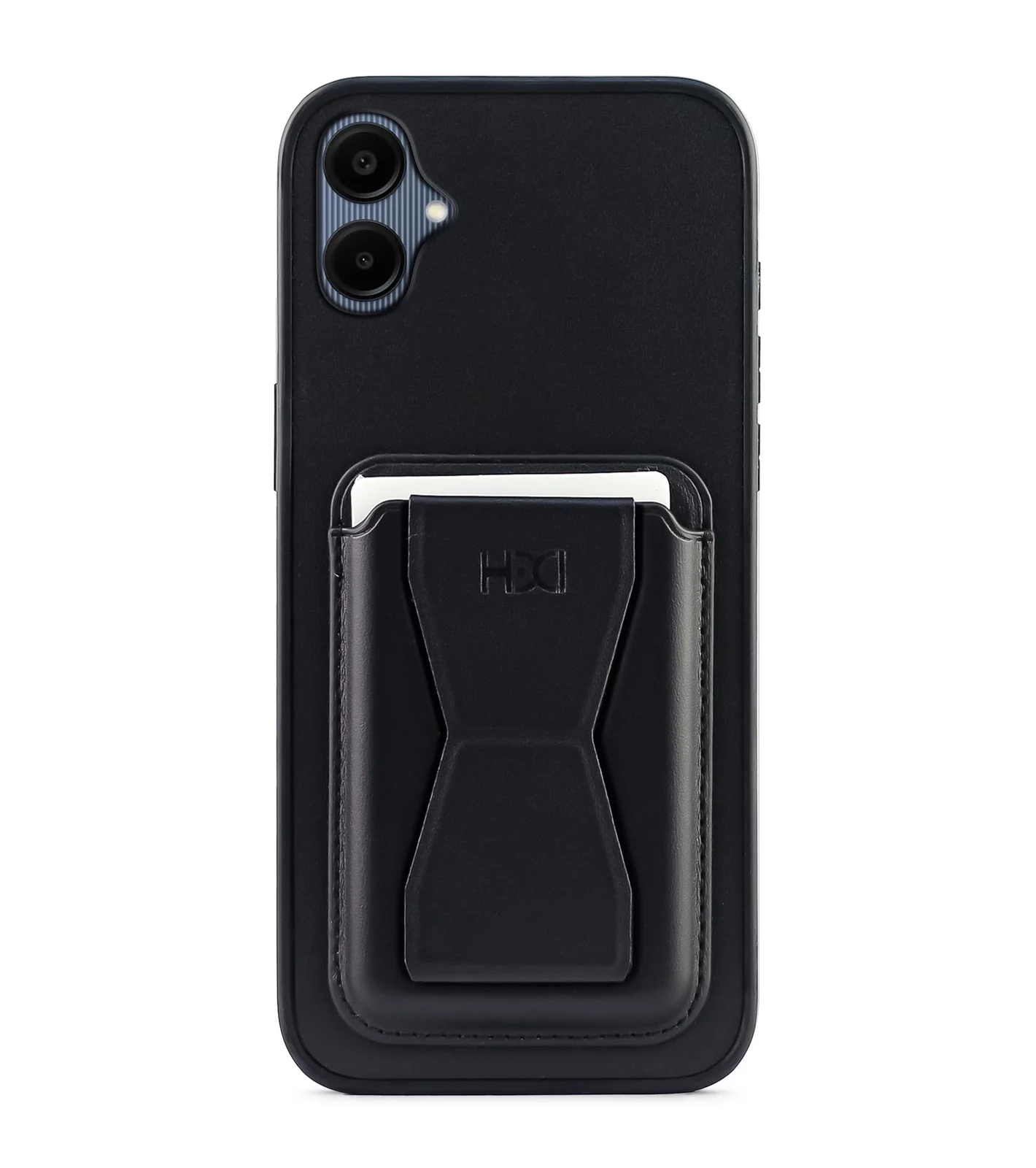 DL3 Mobilak Leather Wallet Case with Card Slot for Samsung Galaxy A06 with Camera Protection and Shockproof Design - Black