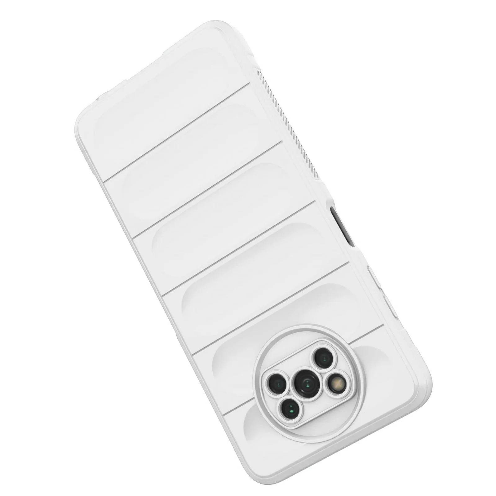 DL3 Mobilak Flexible Silicone and TPU Protective Case with Camera Protection for Xiaomi Poco X3 NFC / Poco X3 / Poco X3 Pro - White