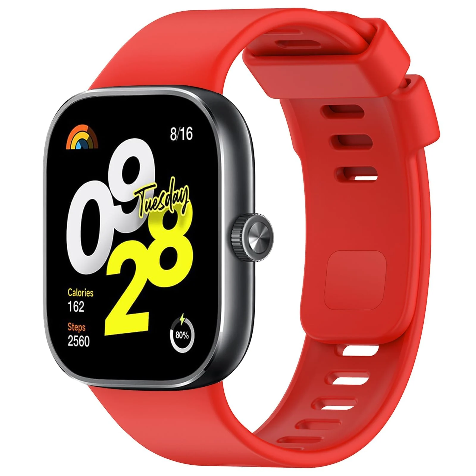 DL3 Mobilak Bracelet Compatible with Xiaomi Redmi Watch 6/5/4 / Xiaomi Smart Band 10 Pro/9 Pro/8 Pro, Soft TPU Replacement Strap Sports, Strap for Men and Women - Red