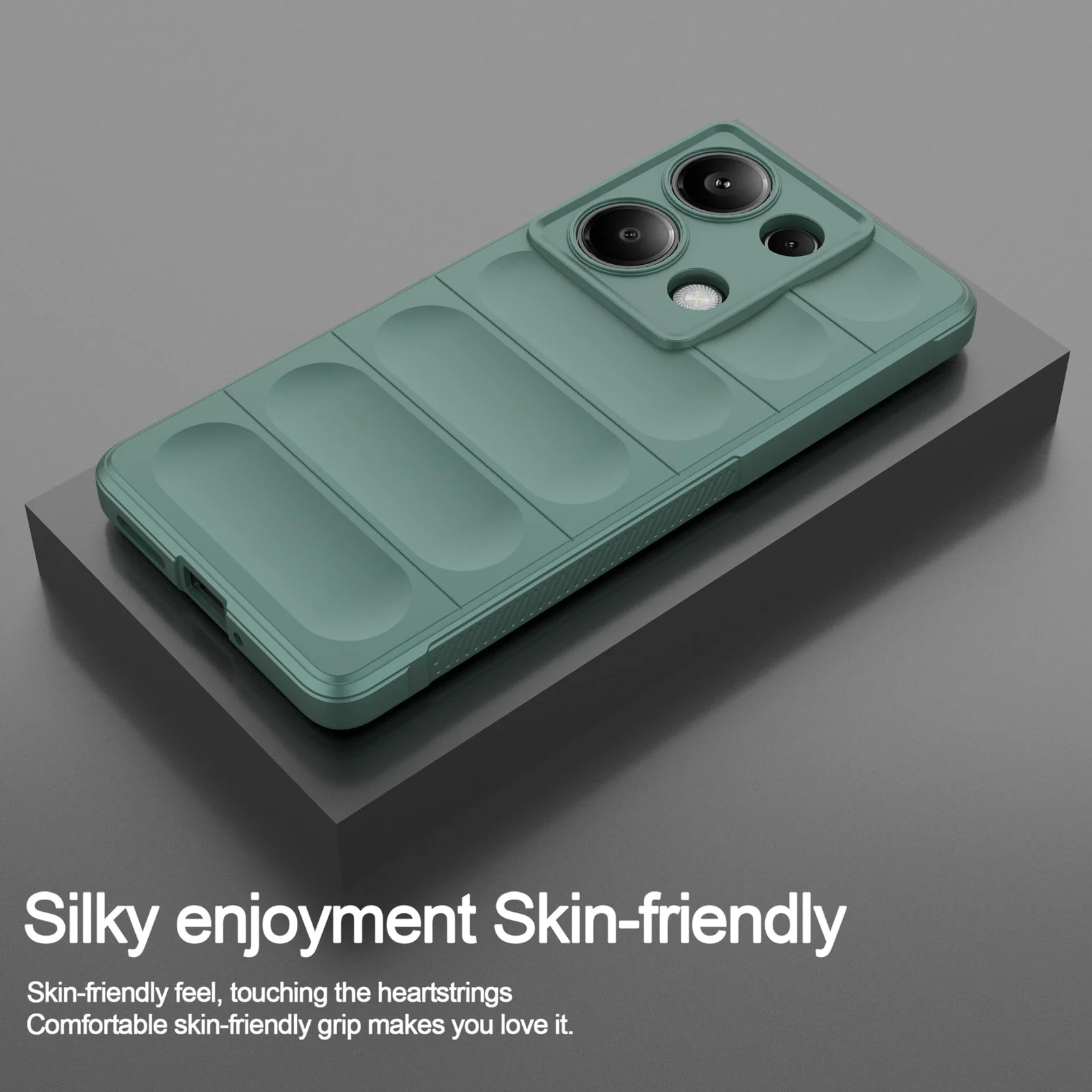 DL3 Mobilak Rugged Protective Case for Xiaomi Redmi Note 13 Pro 4G / Poco M6 Pro 4G, Camera protection, Shock-absorbing protection, Non-slip grip - Green