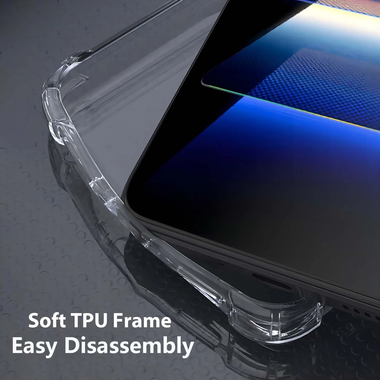 DL3 Mobilak Clear TPU Protective Case for Infinix Hot 8 - Hot 8 Lite - X650 with Camera Protection and Shockproof Design - Clear