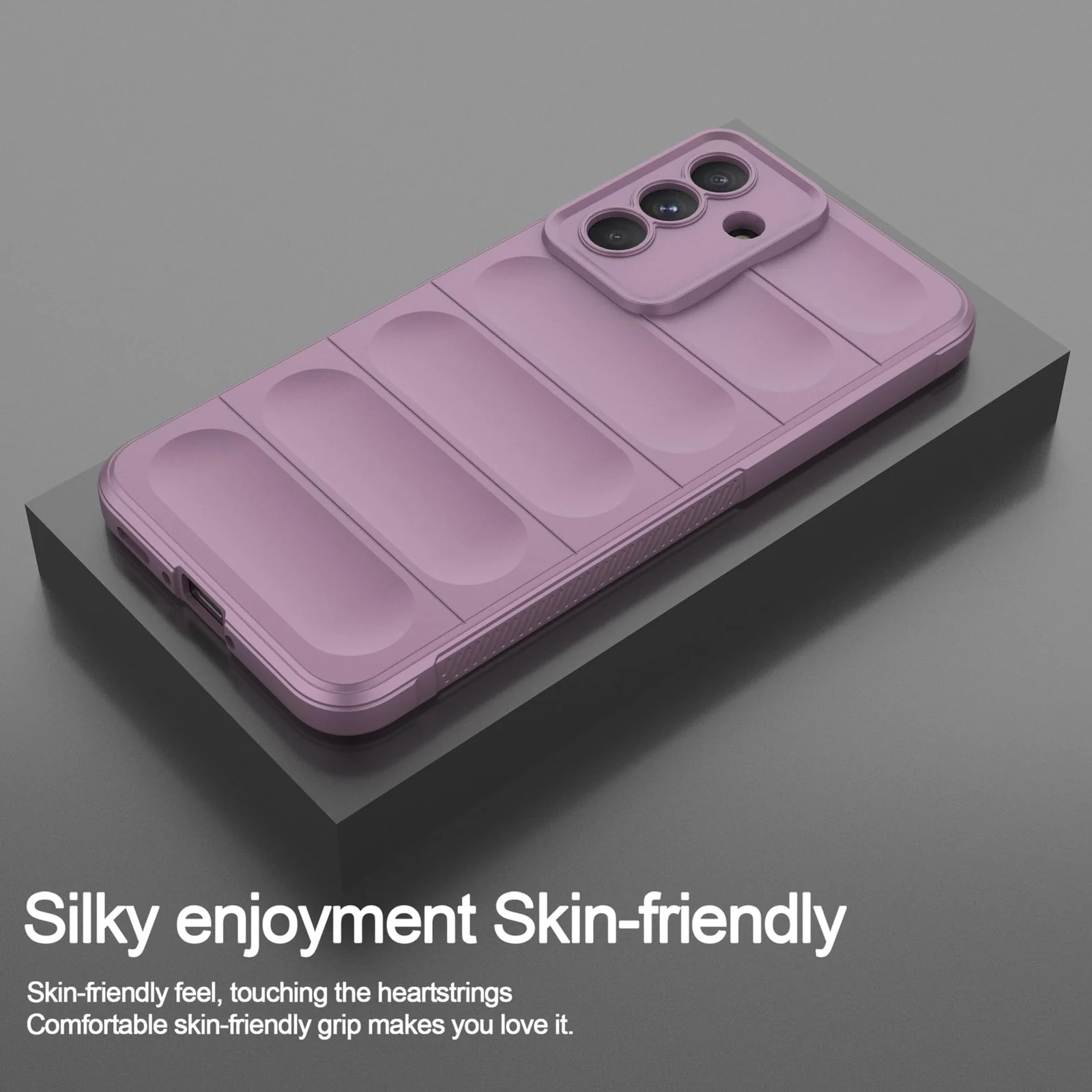 DL3 Mobilak Soft Silicone Protective Case for Samsung Galaxy A36 / Samsung Galaxy A56 with Camera Protection - Purple