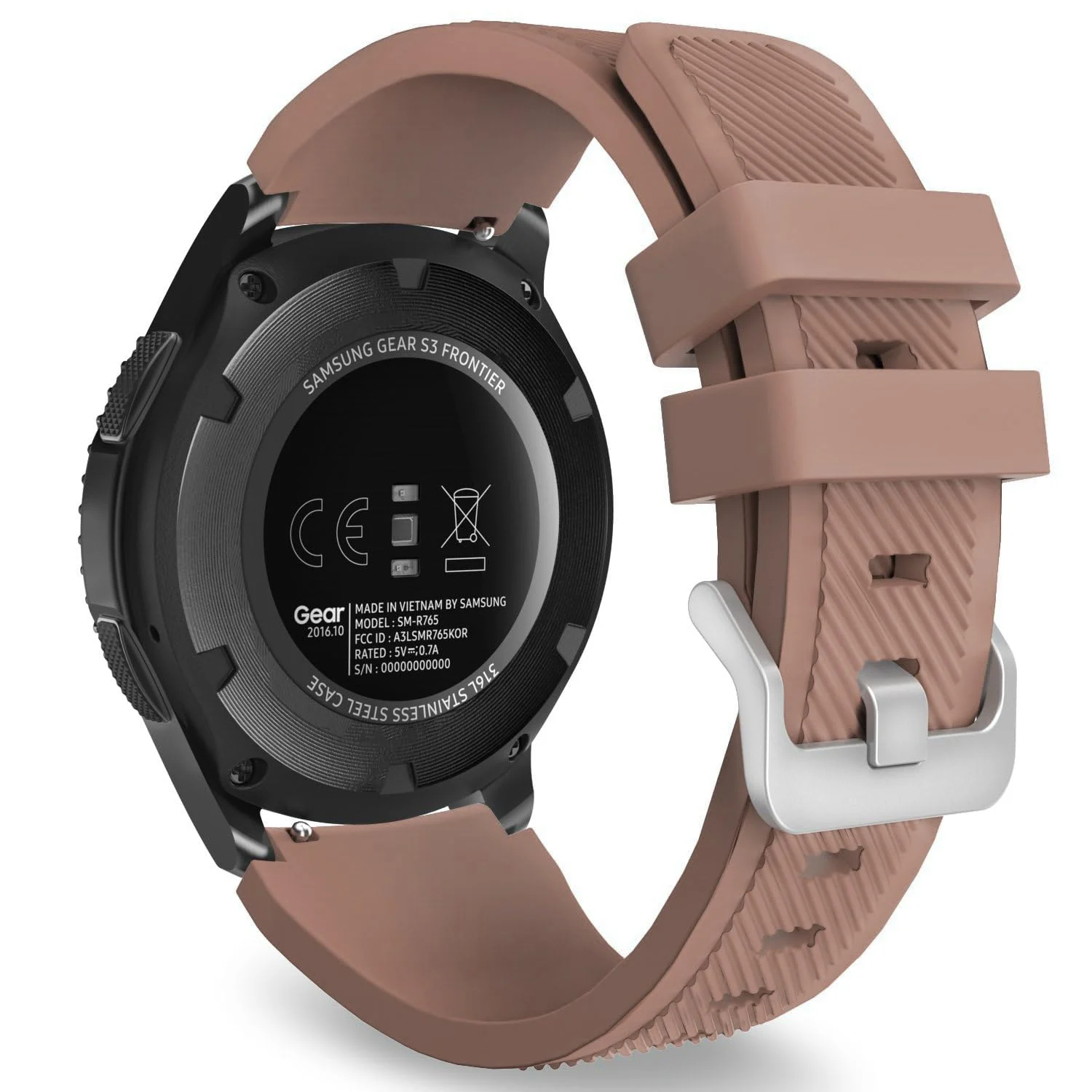 DL3 Mobilak Silicone Sport Band 22MM Xiaomi Redmi Watch 5 Active/5 Lite/Samsung Galaxy Watch 46mm/Watch 3 45mm/Gear S3/Huawei watch (GT6 GT5 GT4 GT3 GT2 GT 46MM)/GT2E/GT5 Pro/GT 6 Pro/Amazfit GTR 3/4 - Desert