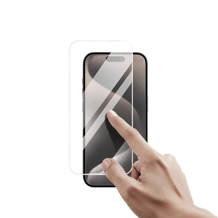 DL3 Mobilak Tempered Glass Screen Protector For iPhone -Clear (iPhone 15 Pro) - clear