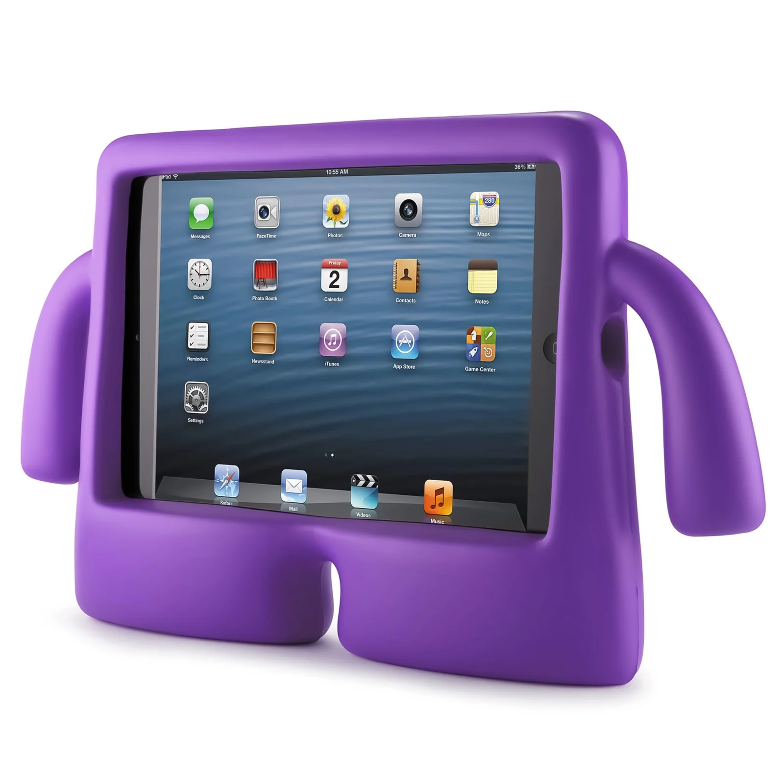 DL3 Mobilak Kids Case For iPad 6th/5th Generation (9.7 Inch, 2018/2017 Model), iPad Air 2 & 1st Case, iPad Pro 9.7 Case 2016 Case Shockproof Heavy Duty Cute Cover for Boys Girls - Purple
